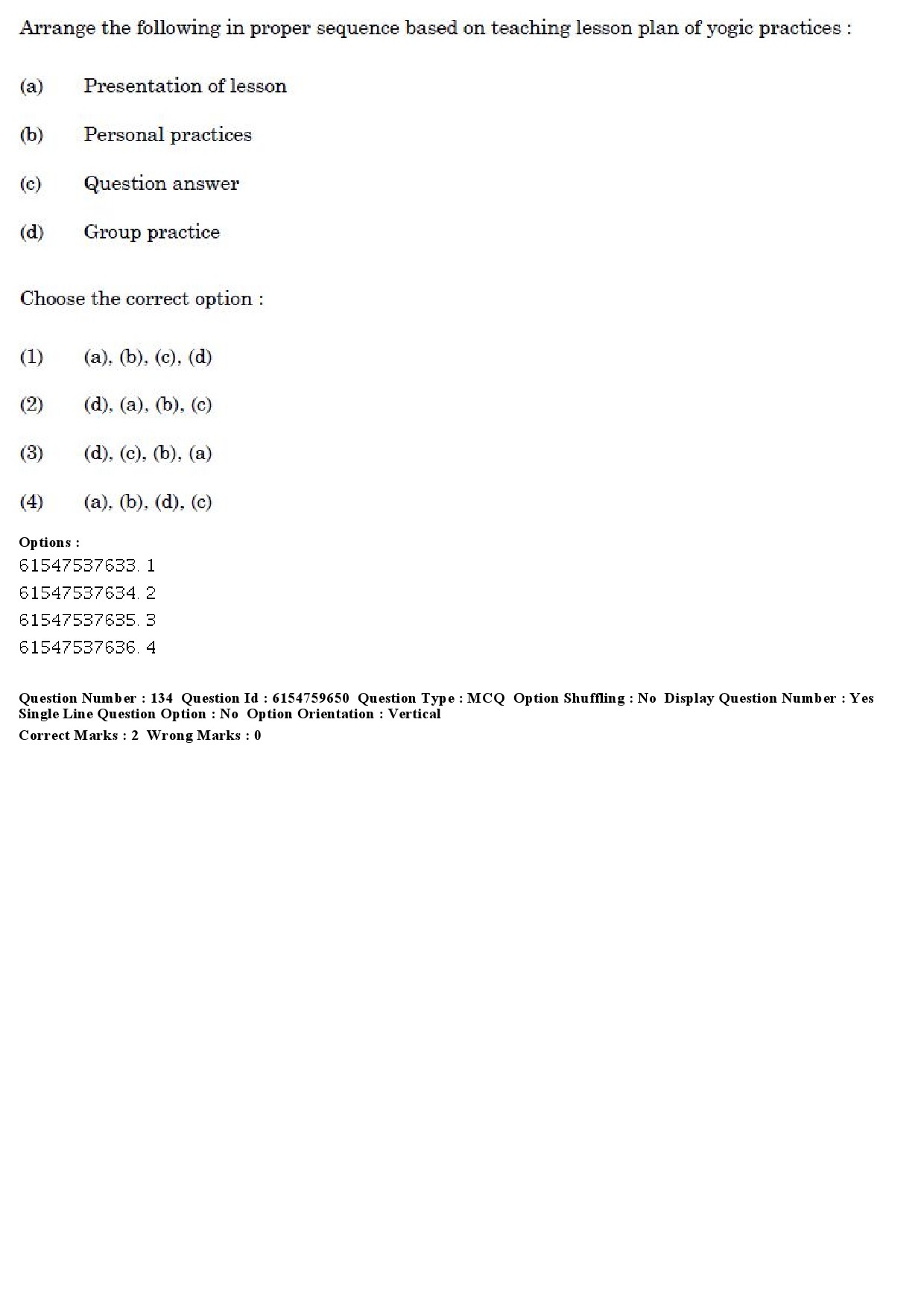 UGC NET Yoga Question Paper December 2019 114