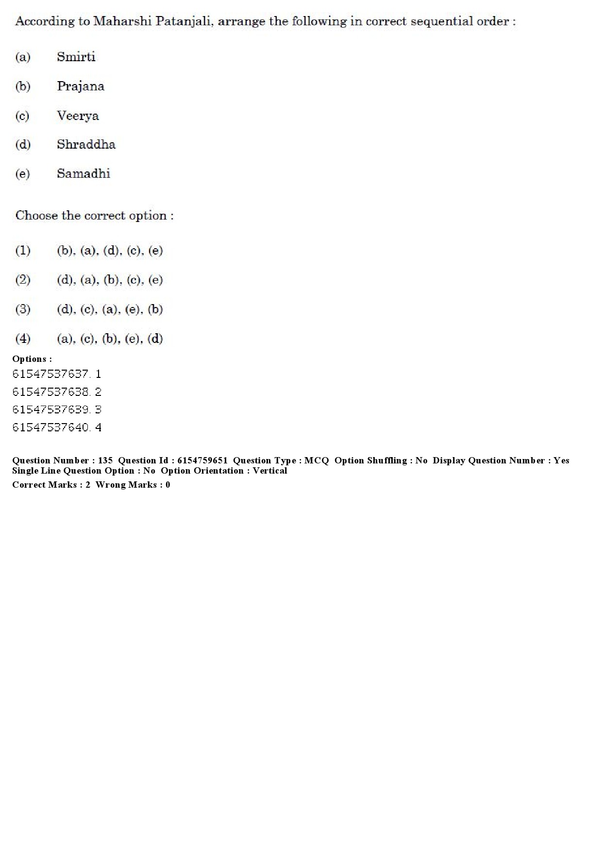 UGC NET Yoga Question Paper December 2019 116