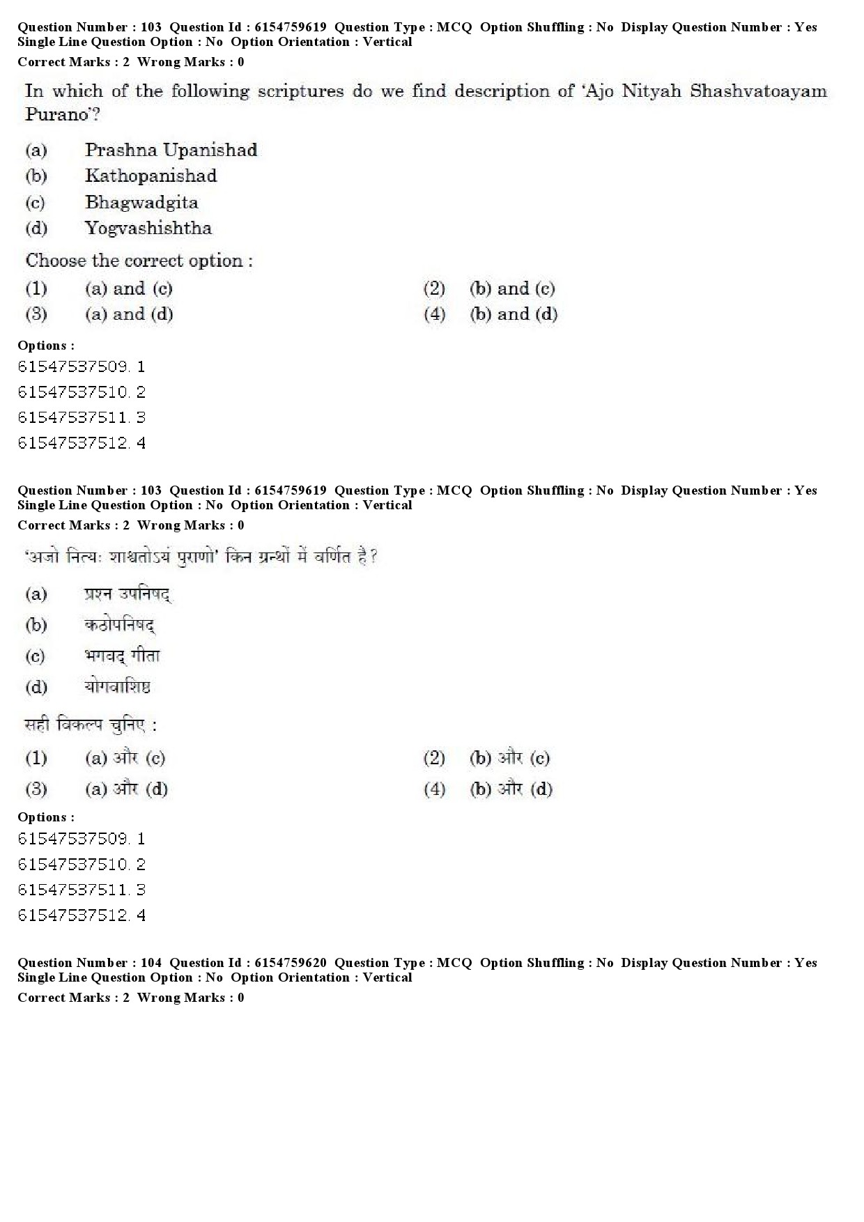 UGC NET Yoga Question Paper December 2019 74