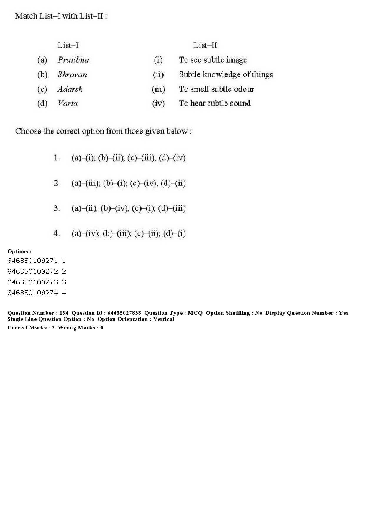 UGC NET Yoga Question Paper June 2019 135