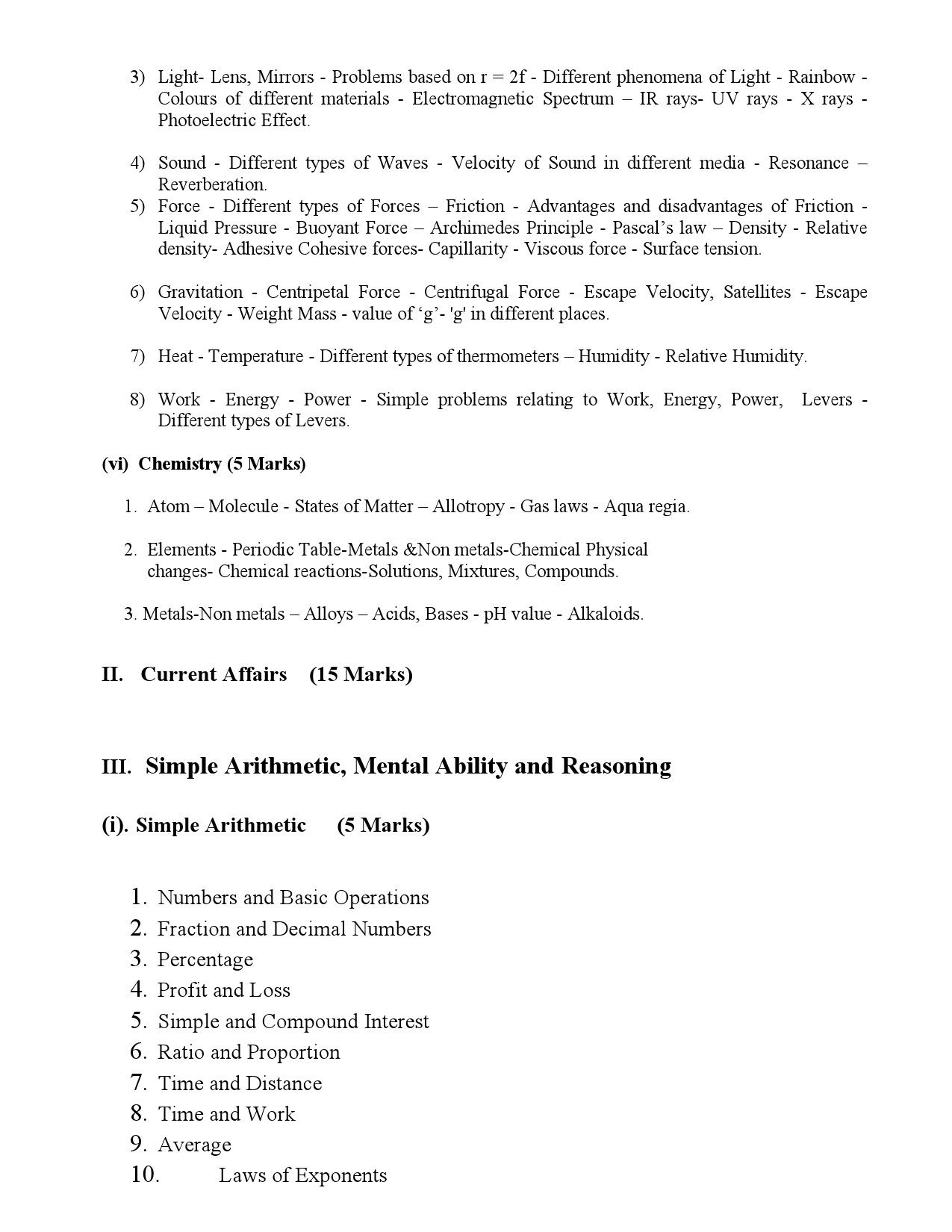2024 KPSC Main Exam Syllabus Panchayath Secretary - Notification Image 5