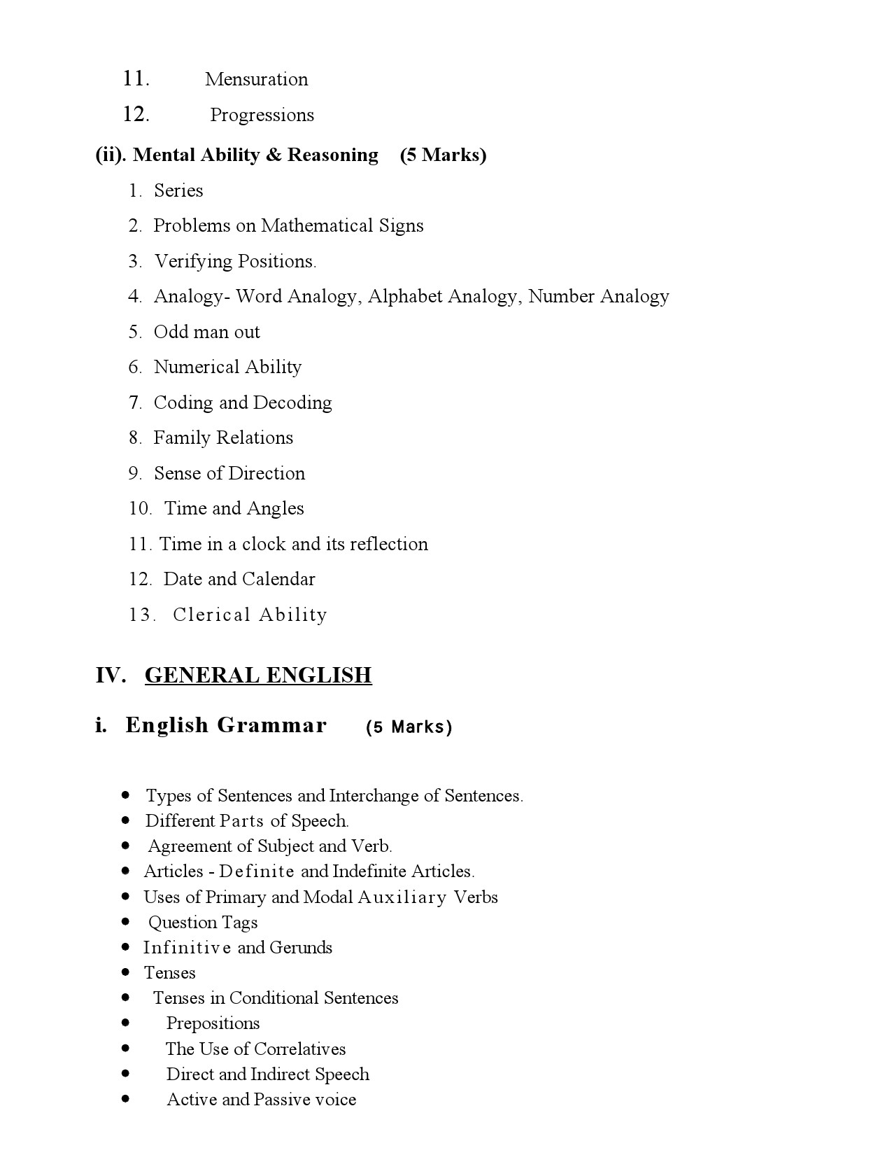 2024 KPSC Main Exam Syllabus Panchayath Secretary - Notification Image 6