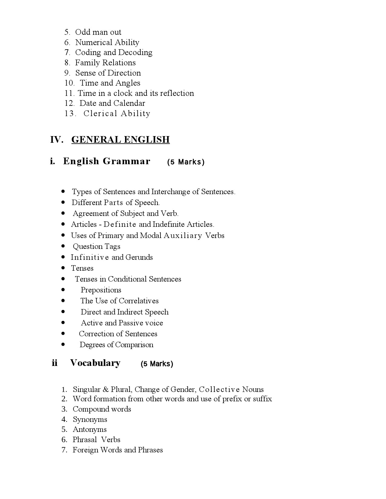 2024 KPSC Main Exam Syllabus Sub Inspector Of Police - Notification Image 5