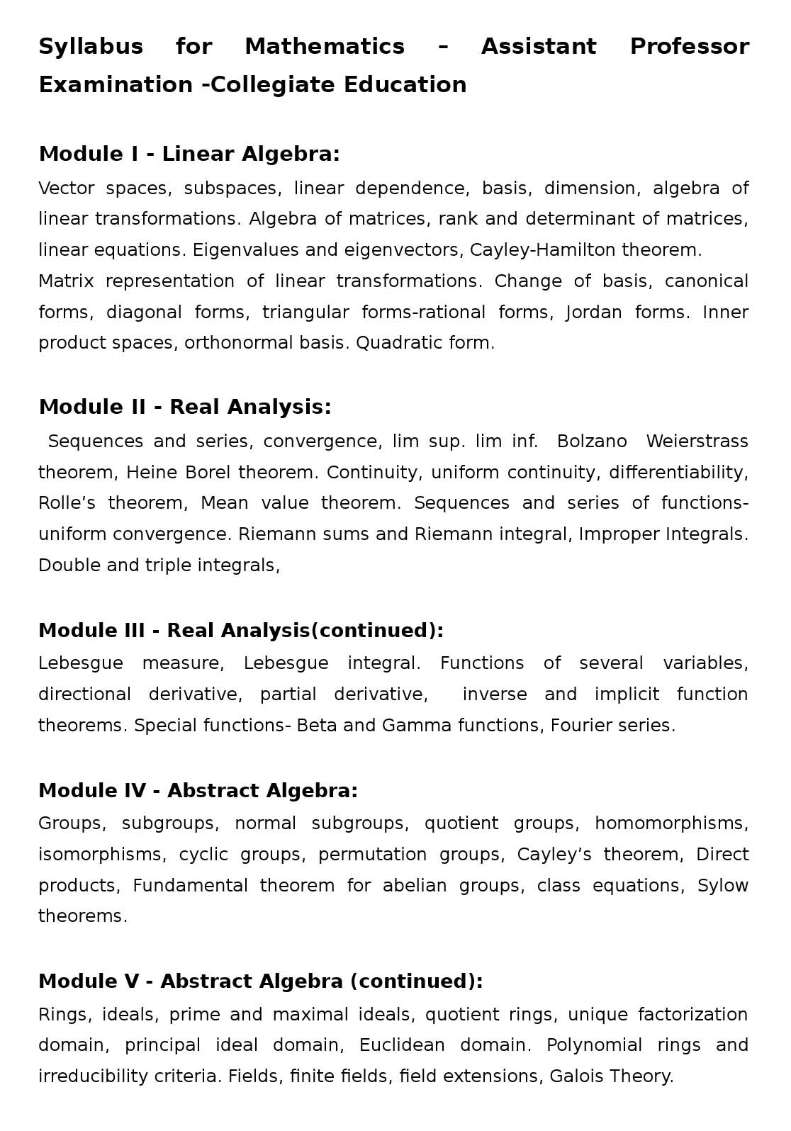 syllabus-for-mathematics-assistant-professor-examination-collegiate