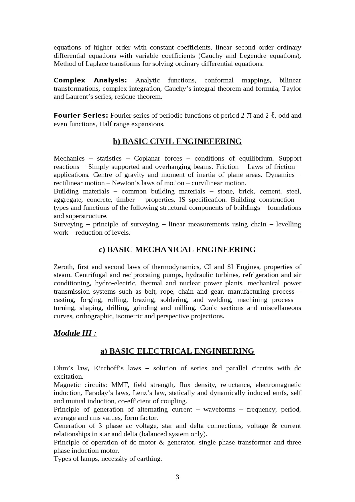 Assistant Professor Mechanical Engineering Kerala Exam 2021 Syllabus - Notification Image 3