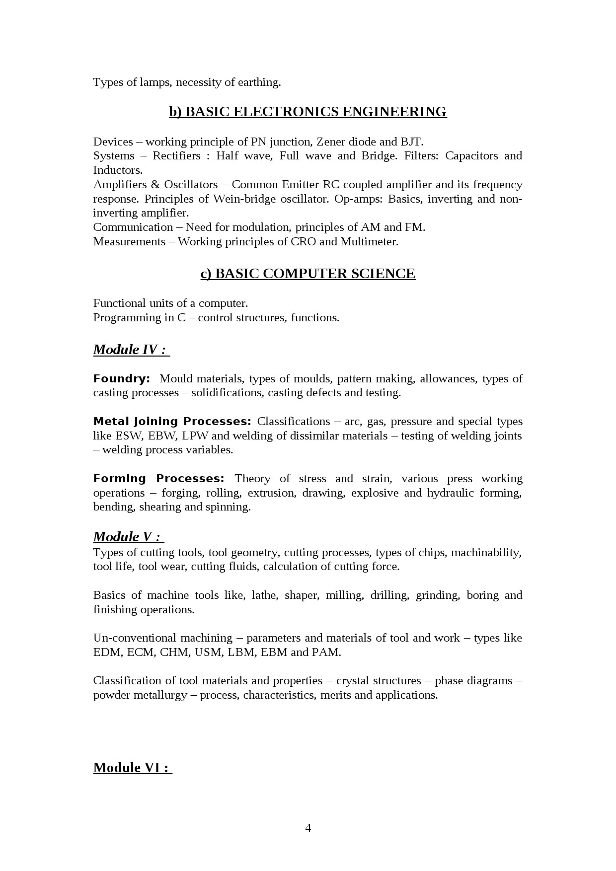 Assistant Professor Production Engineering Kerala Exam 2021 Syllabus - Notification Image 4