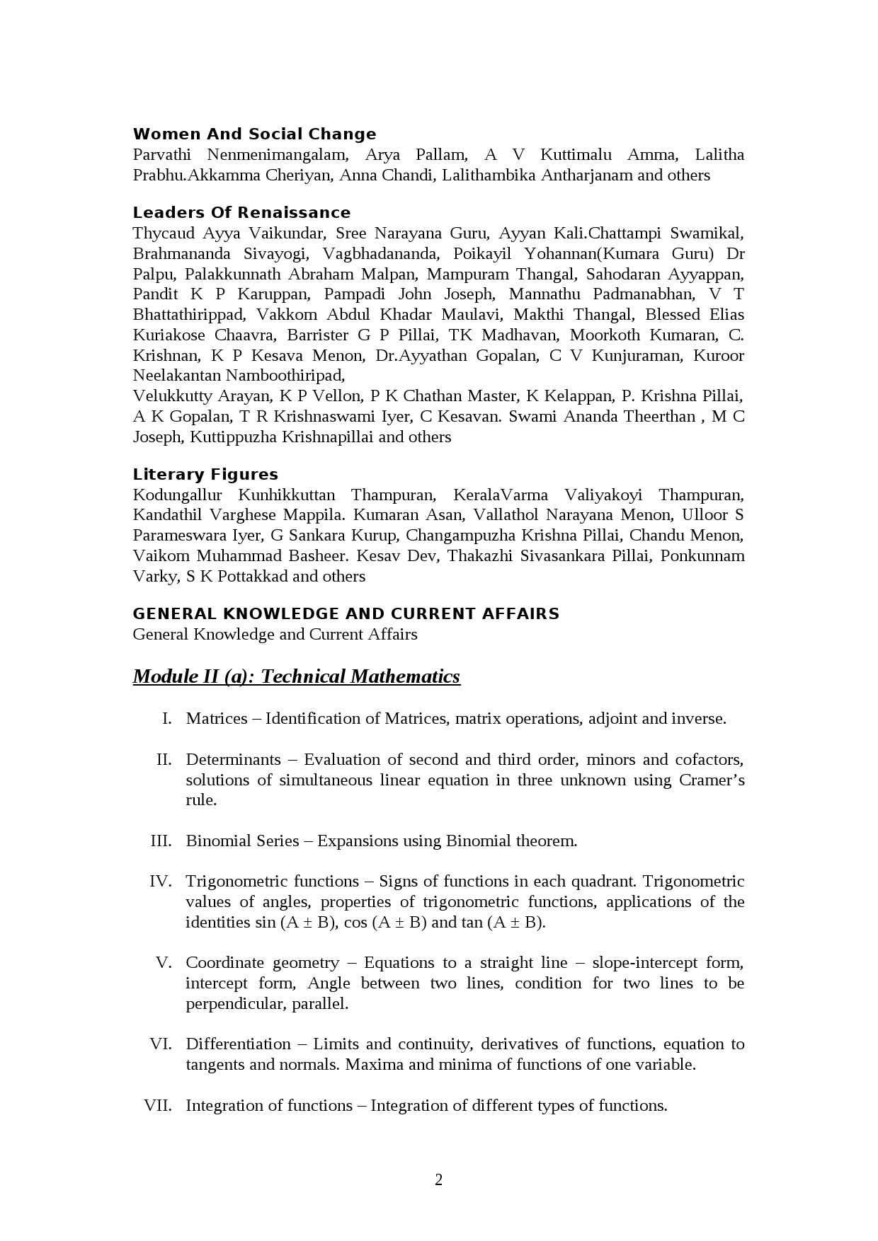 Chemical Engineering Lecturer in Polytechnic Exam Syllabus - Notification Image 2