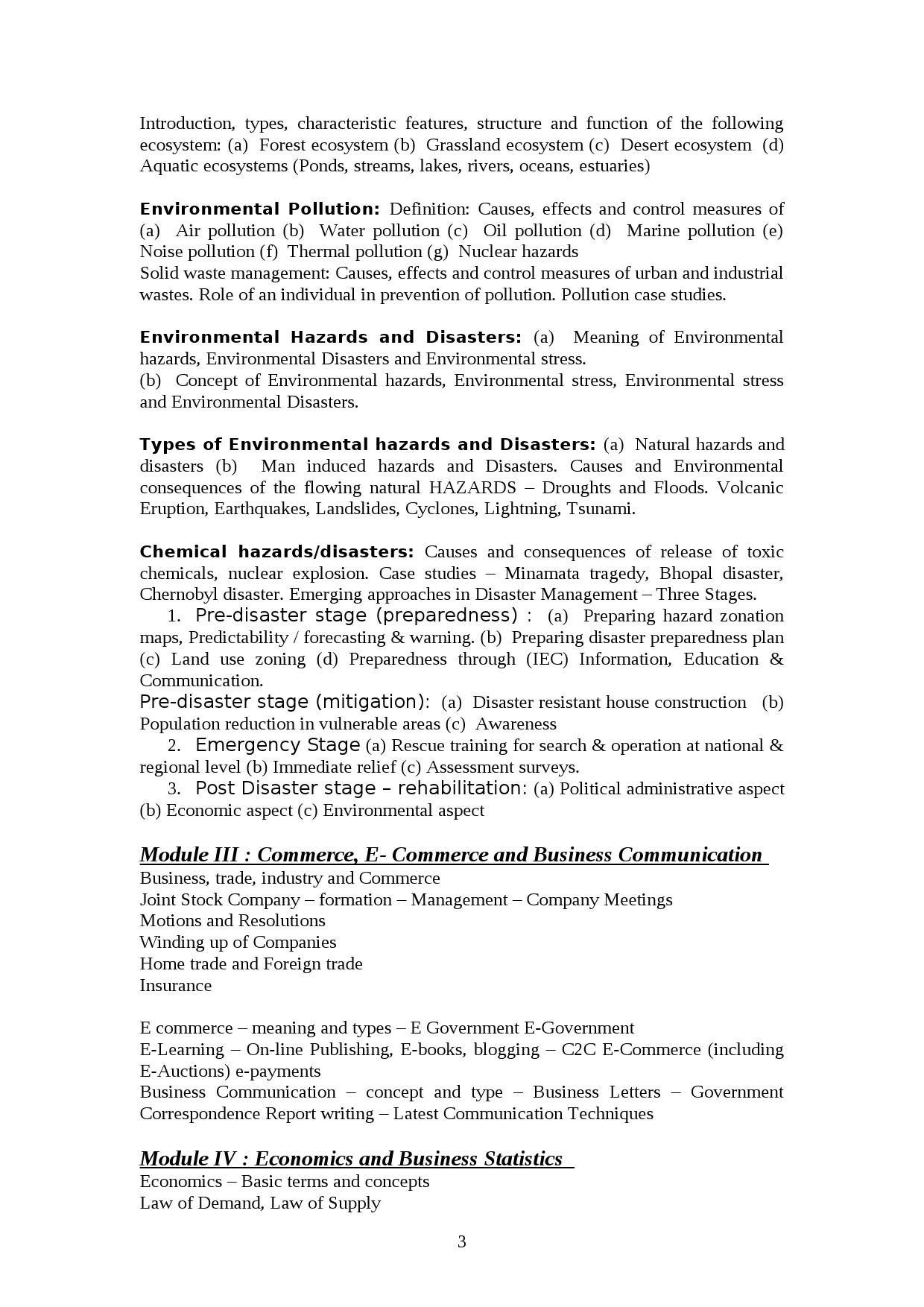 Commercial Practice Lecturer in Polytechnic Exam Syllabus - Notification Image 3