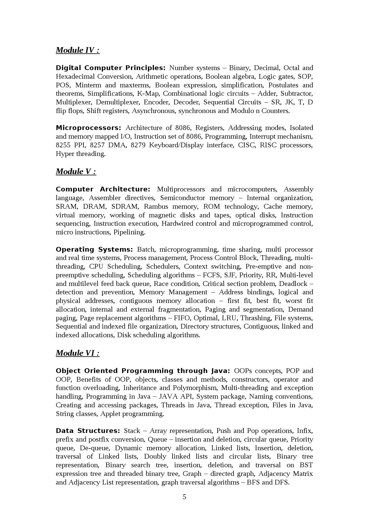Computer Engineering Lecturer in Polytechnic Exam Syllabus - Notification Image 5