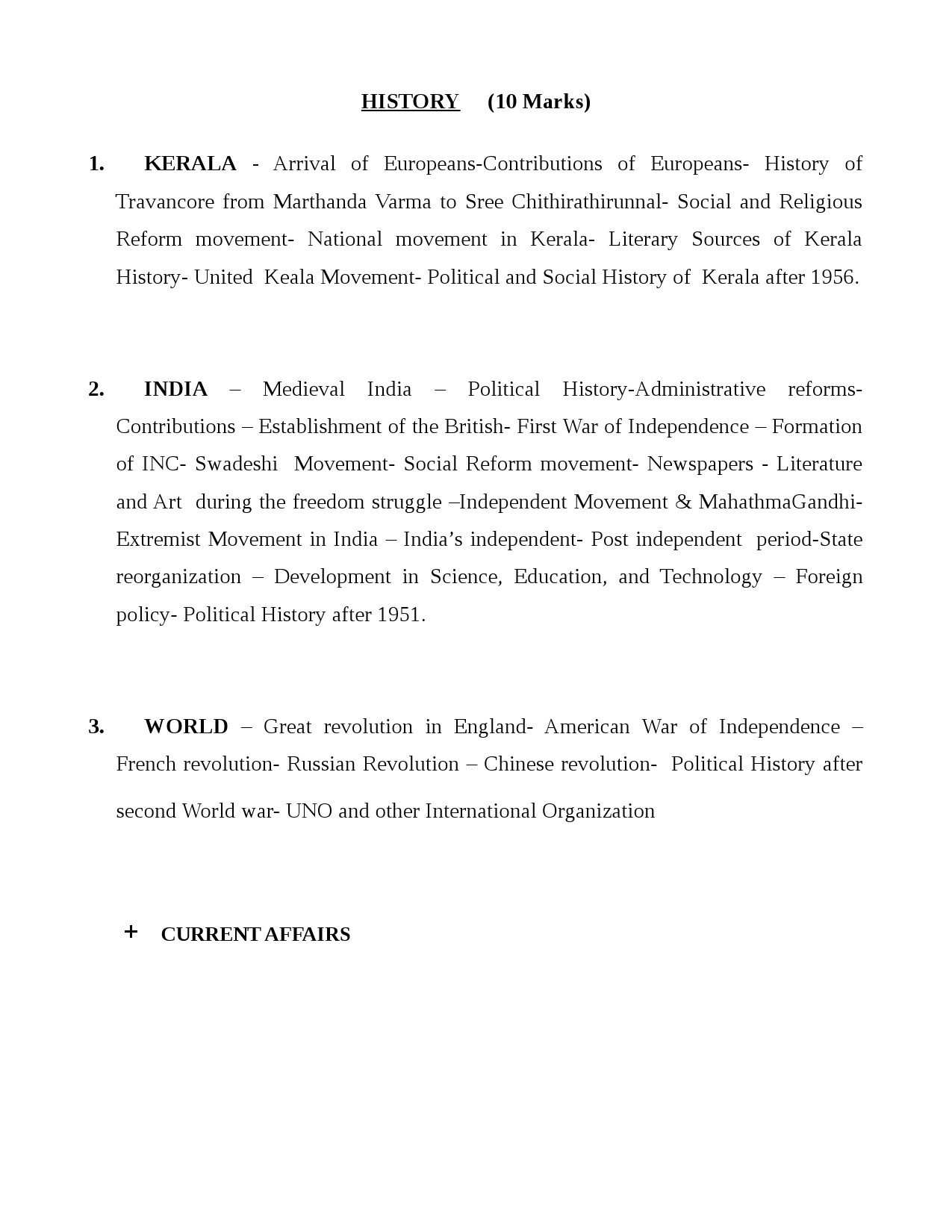 Detailed Syllabus for Common Preliminary Examination for Field Officer - Notification Image 2
