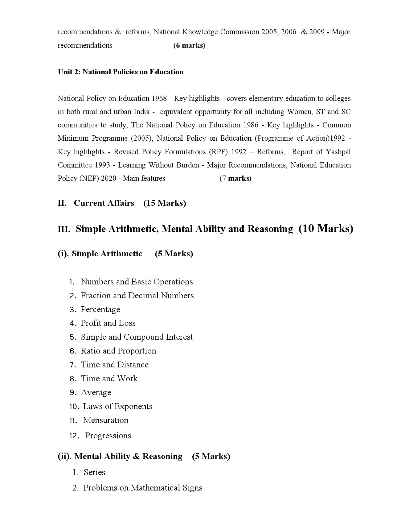 Detailed Syllabus Of Main Exam 2023 For Assistant In Universitites - Notification Image 8