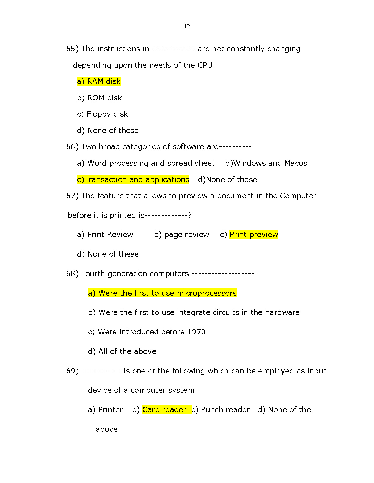 Kerala Co operative bank recruitment Sample Question Paper - Notification Image 12
