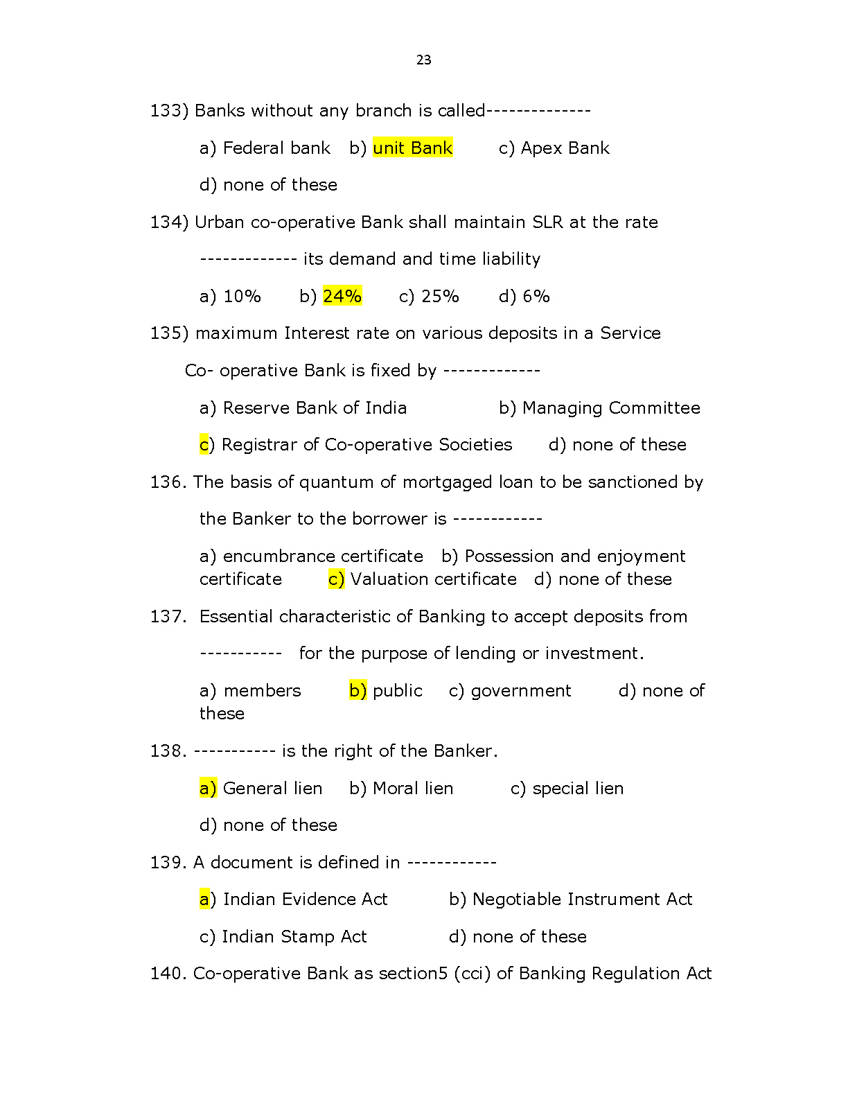 Kerala Co operative bank recruitment Sample Question Paper - Notification Image 23