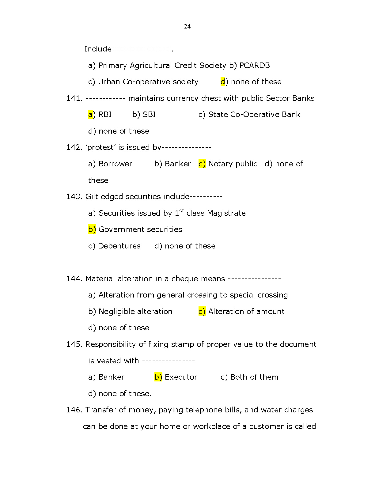 Kerala Co operative bank recruitment Sample Question Paper - Notification Image 24