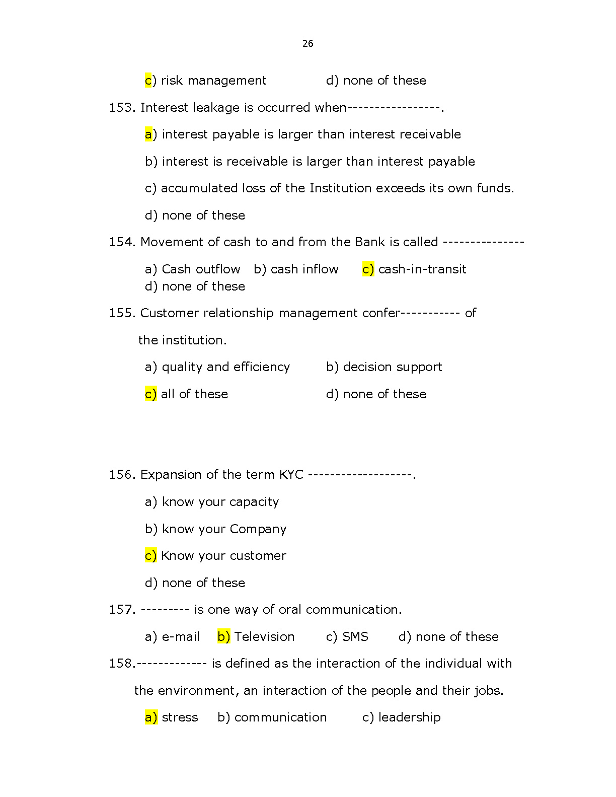 Kerala Co operative bank recruitment Sample Question Paper - Notification Image 26