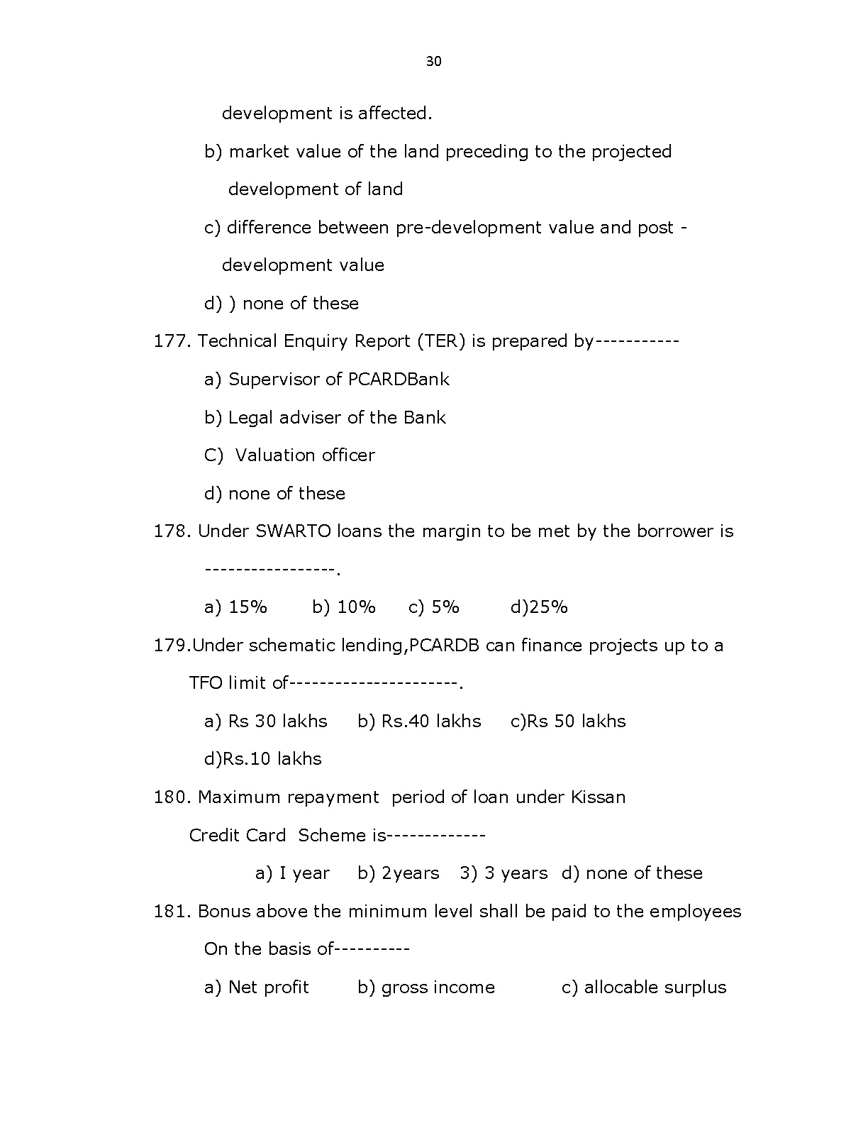 Kerala Co operative bank recruitment Sample Question Paper - Notification Image 30