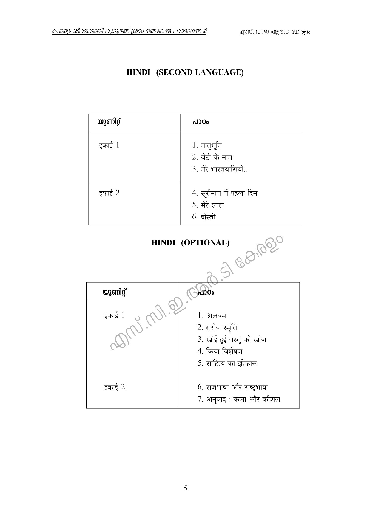 Kerala Higher Secondary Exam 2021 Focus Area - Notification Image 5