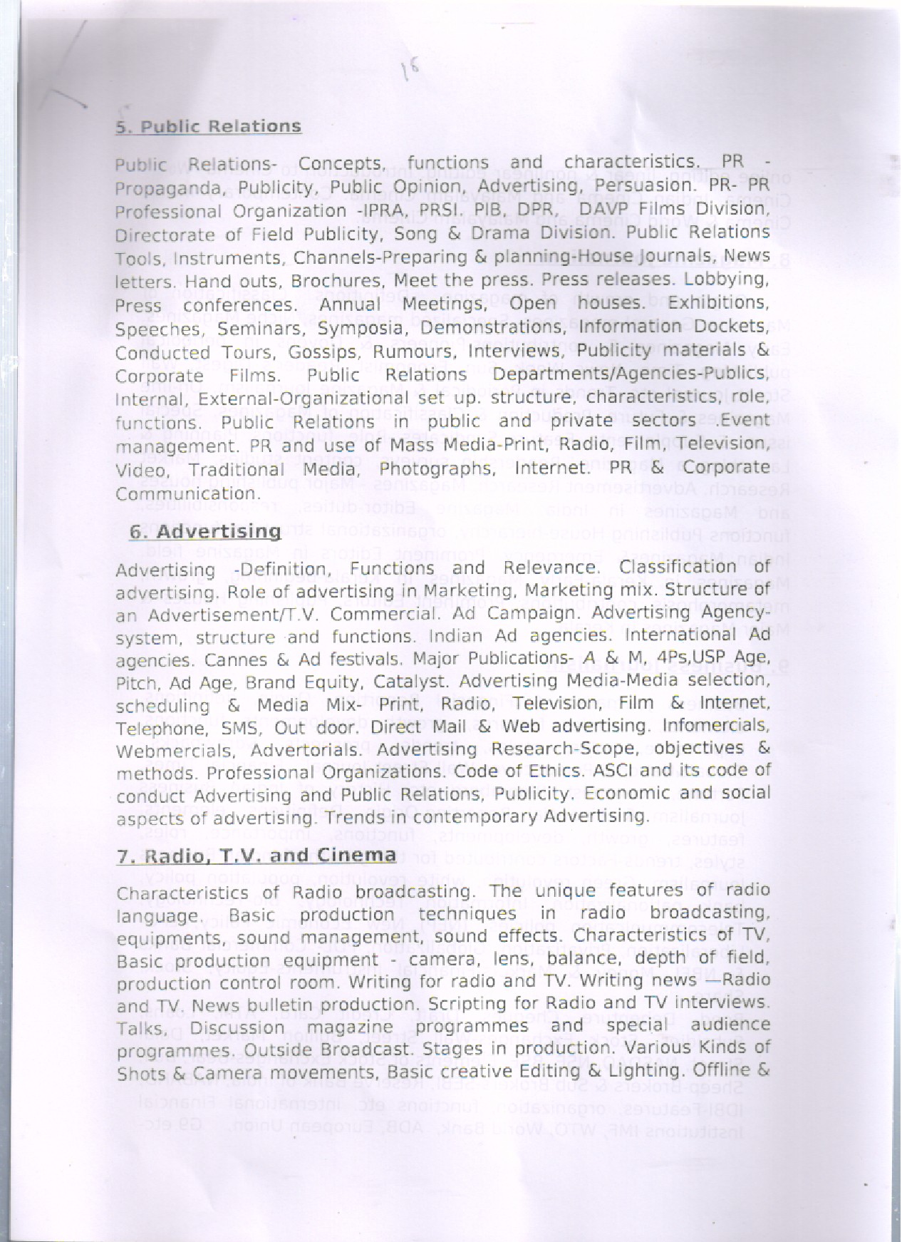 KPSC Syllabus For Assistant Information Officer - Notification Image 3