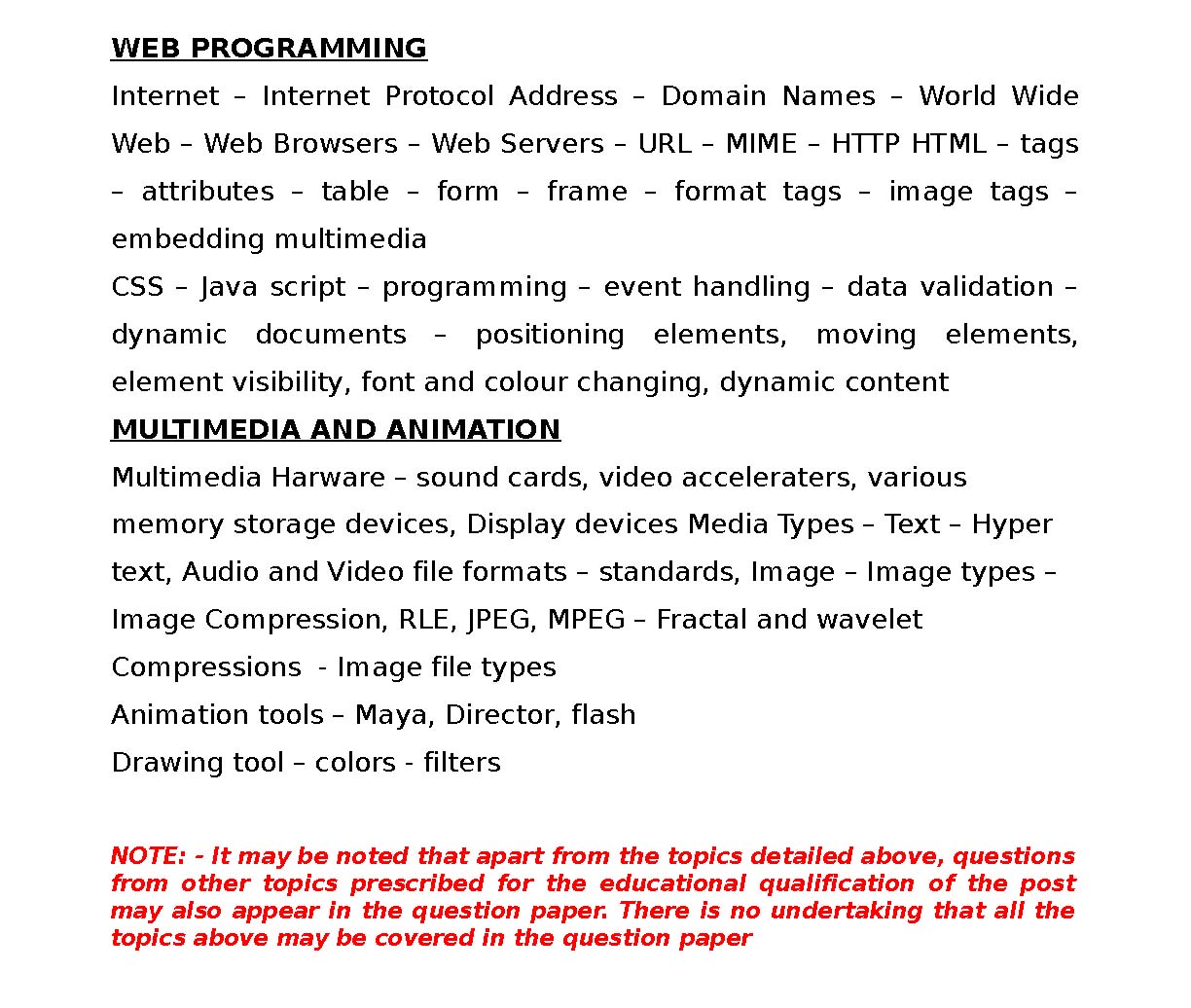 Kerala PSC Syllabus for Junior Instructor (Multimedia Animation And Special  Effects) Exam 2019-Exam and Job News