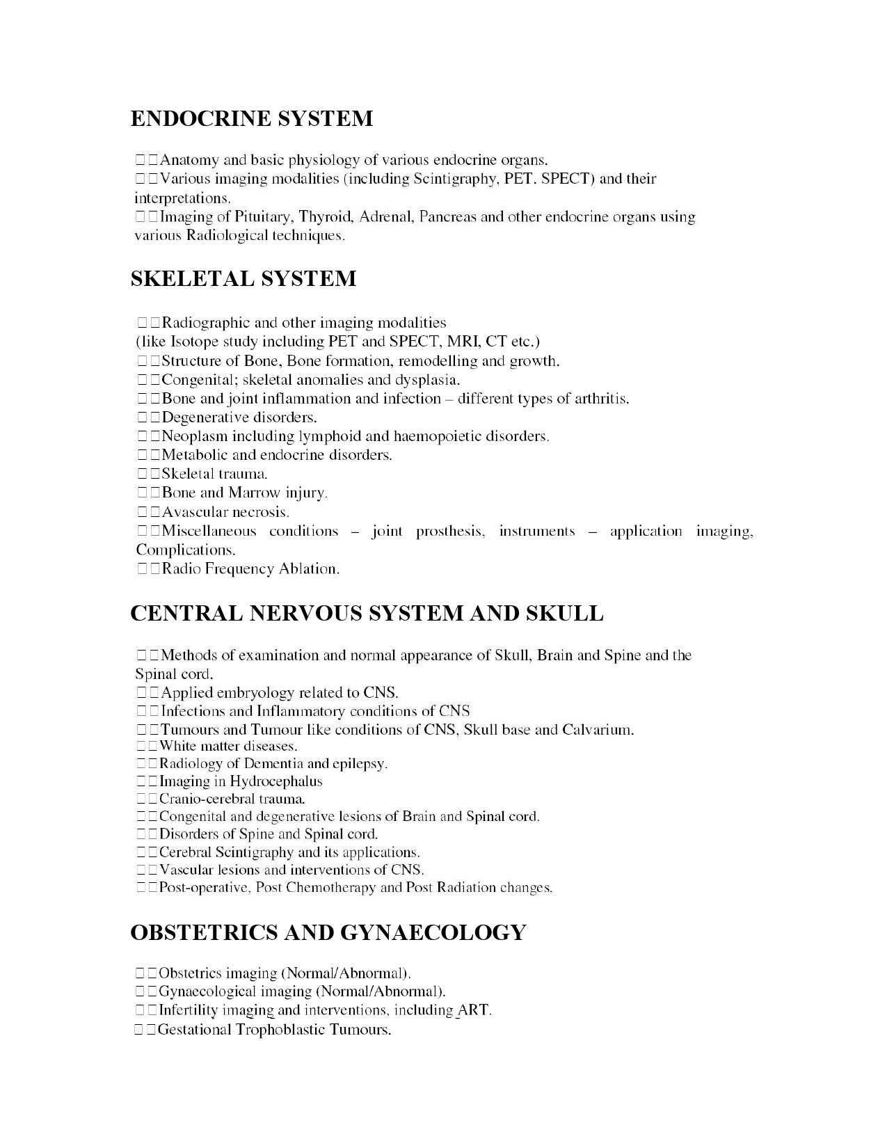 KPSC Syllabus For MD Radio Diagnosis - Notification Image 5