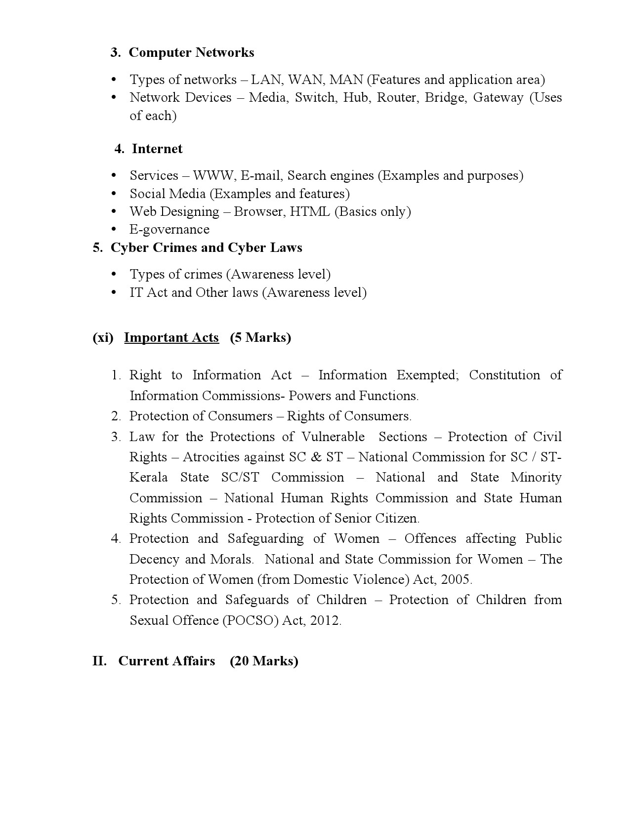 LDC Main Exam Syllabus Malayalam And English - Notification Image 20
