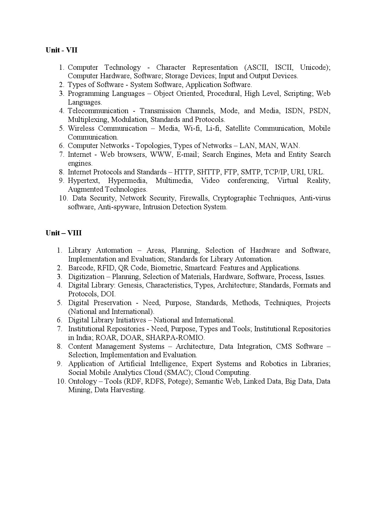 Maharashtra SET Syllabus Library and Information Science - Notification Image 5