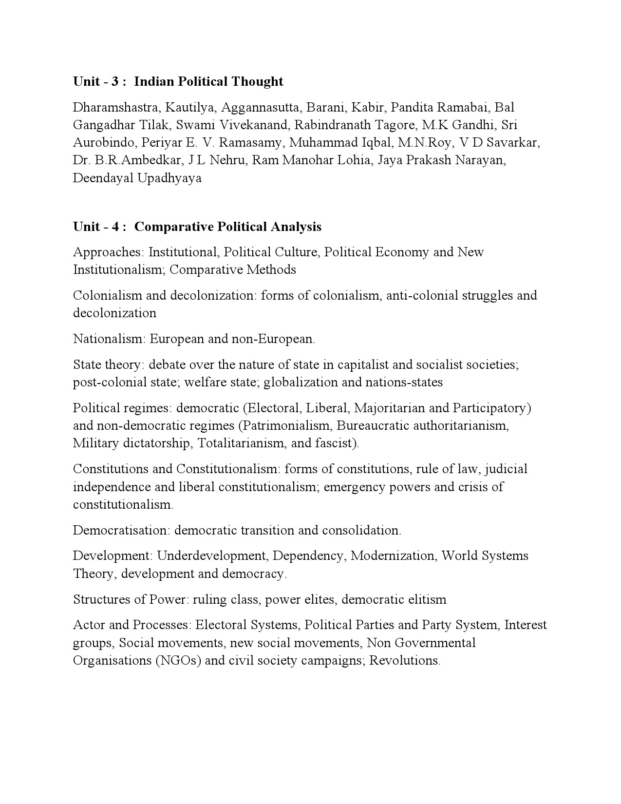 Maharashtra SET Syllabus Political Science - Notification Image 2