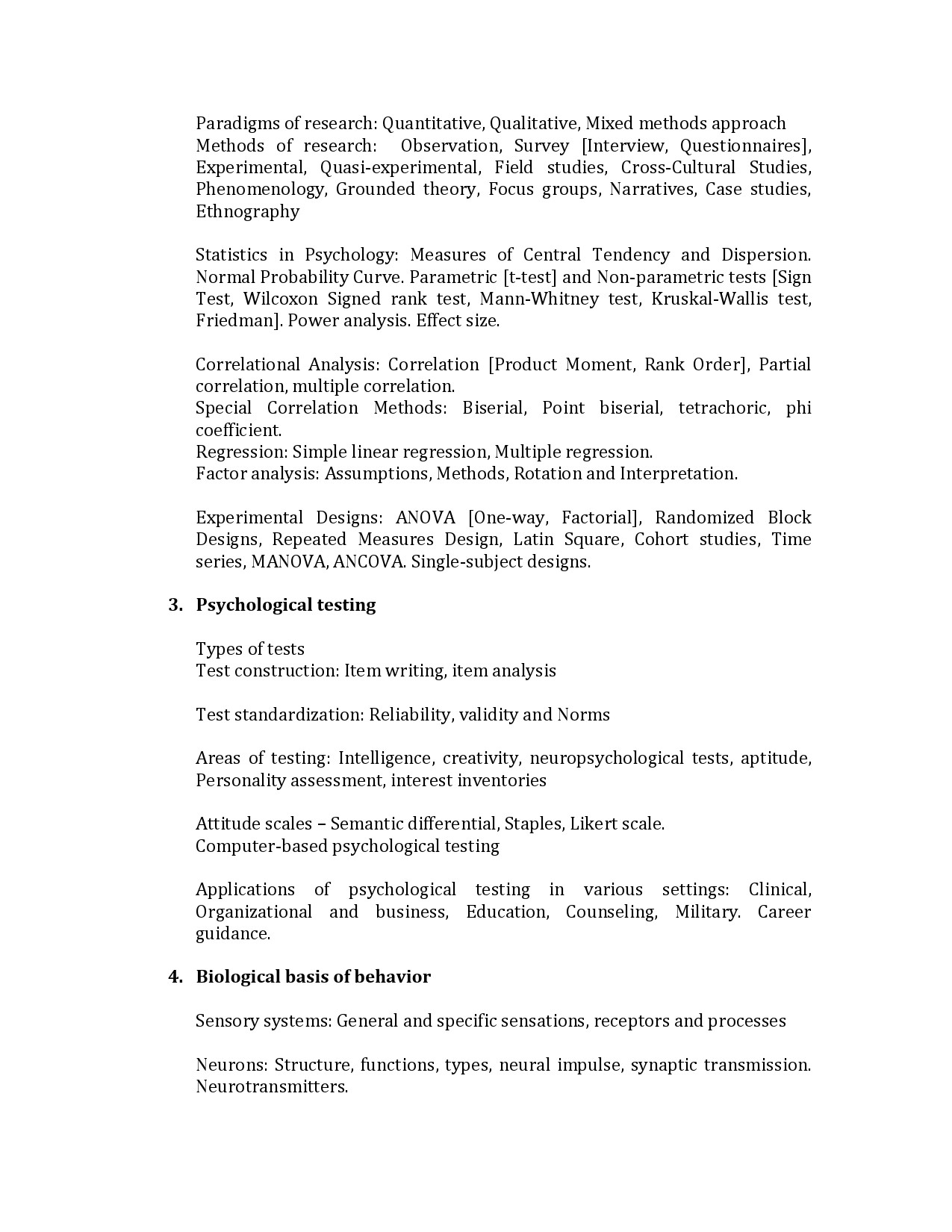 Maharashtra SET Syllabus Psychology - Notification Image 2