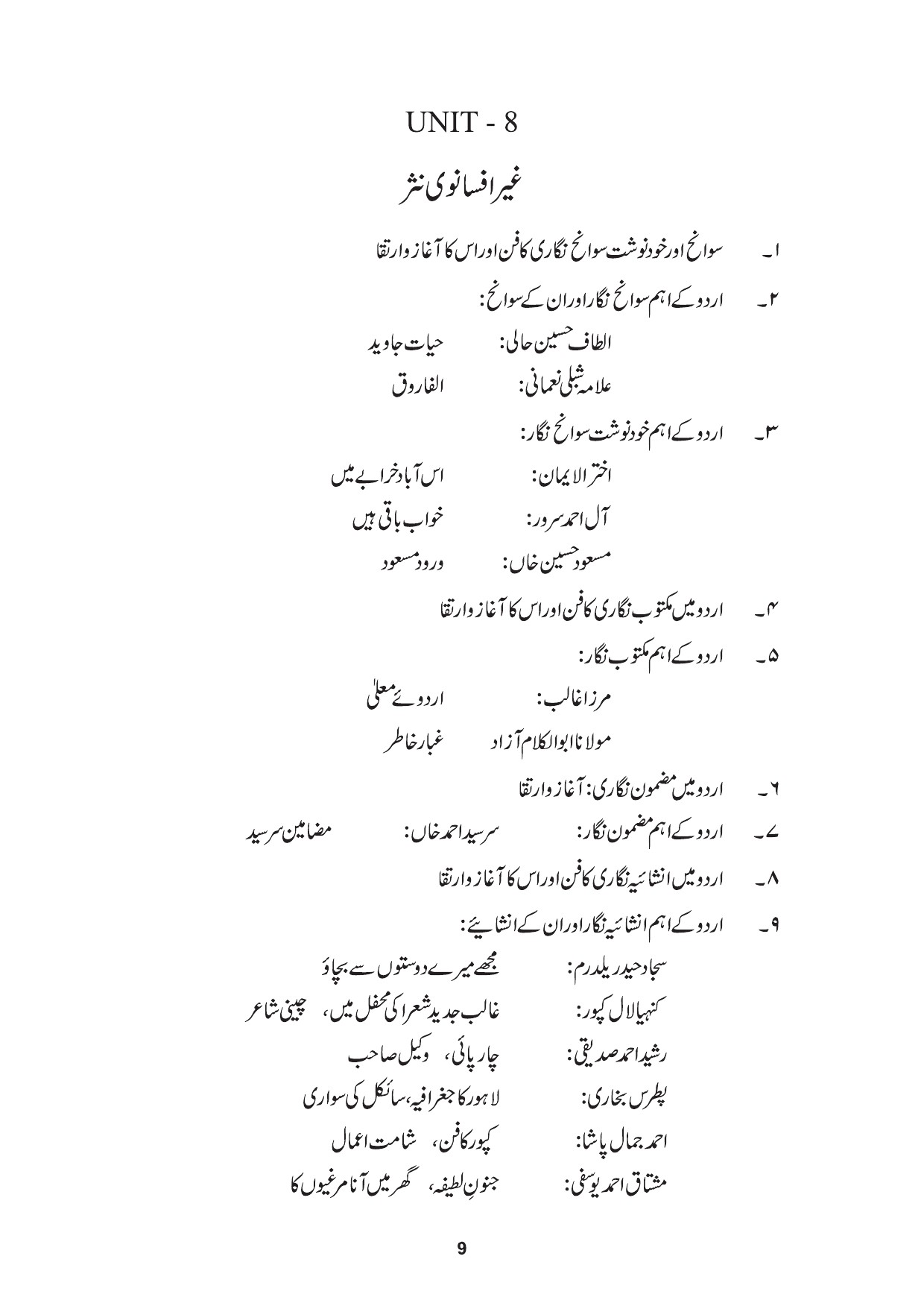 Maharashtra SET Syllabus Urdu - Notification Image 9