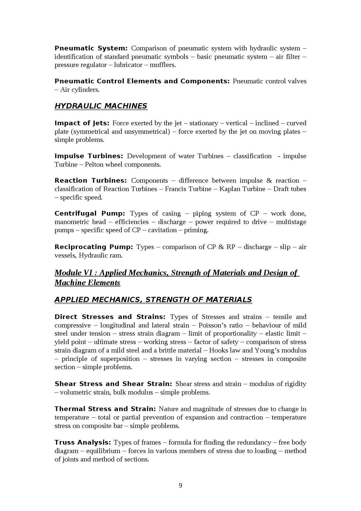 Mechanical Engineering Lecturer in Polytechnic Exam Syllabus - Notification Image 9