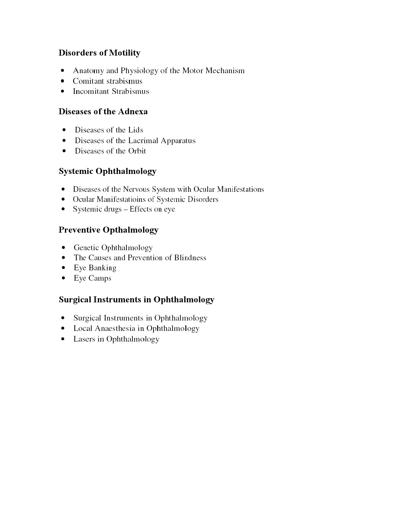 MS Level Syllabus Ophthalmology - Notification Image 2
