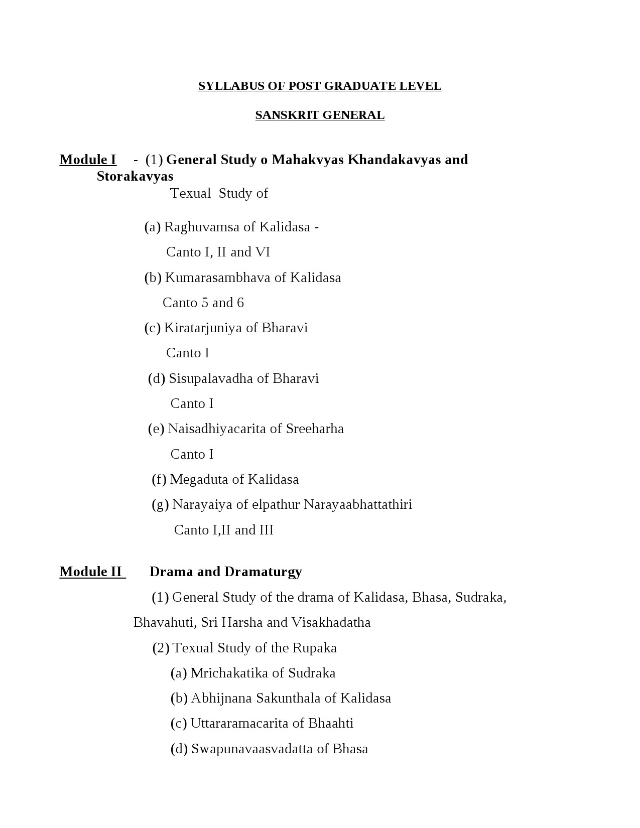 Sanskrit Syllabus for Kerala PSC 2021 Exam - Notification Image 1