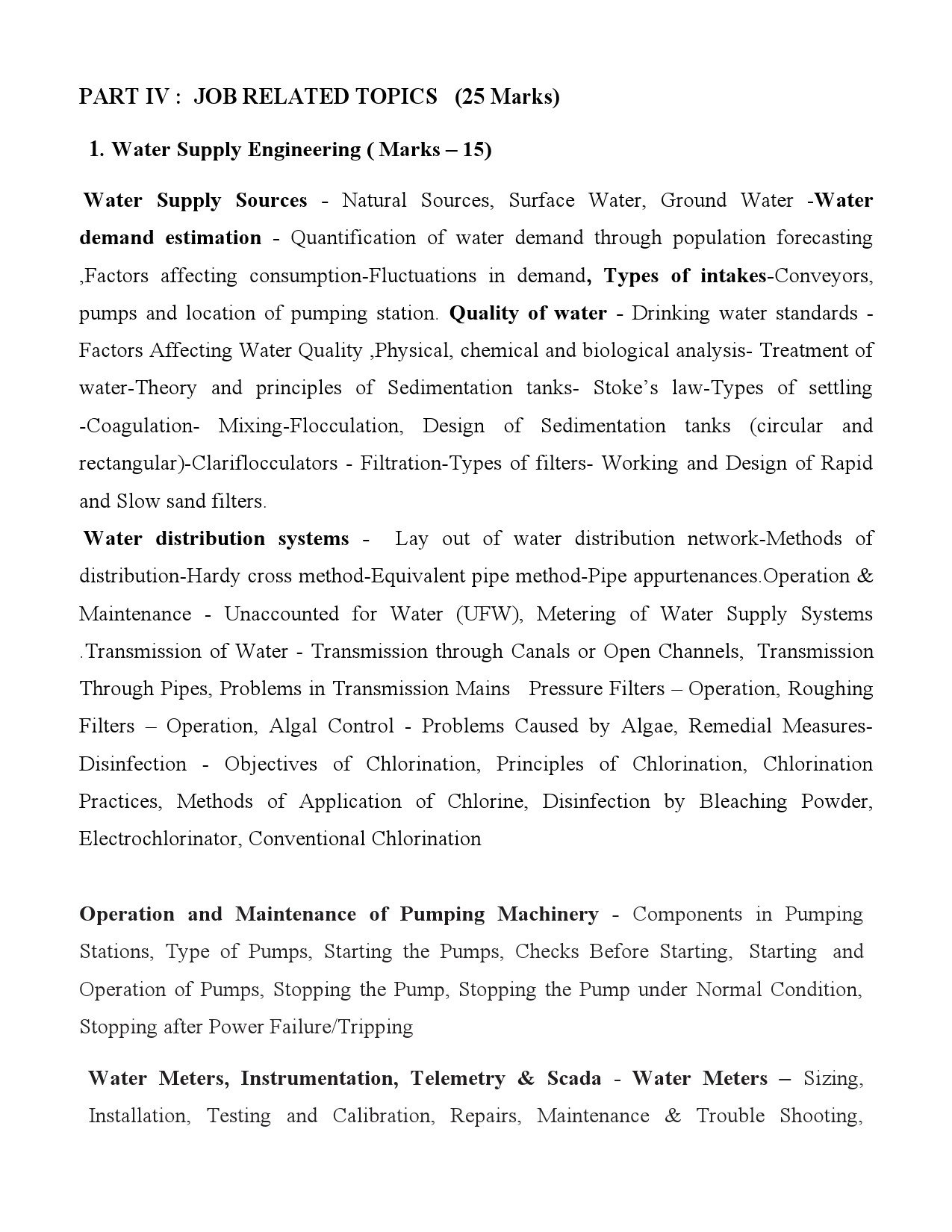 Syllabus For Assistant Engineer In Kerala Water Authority - Notification Image 10