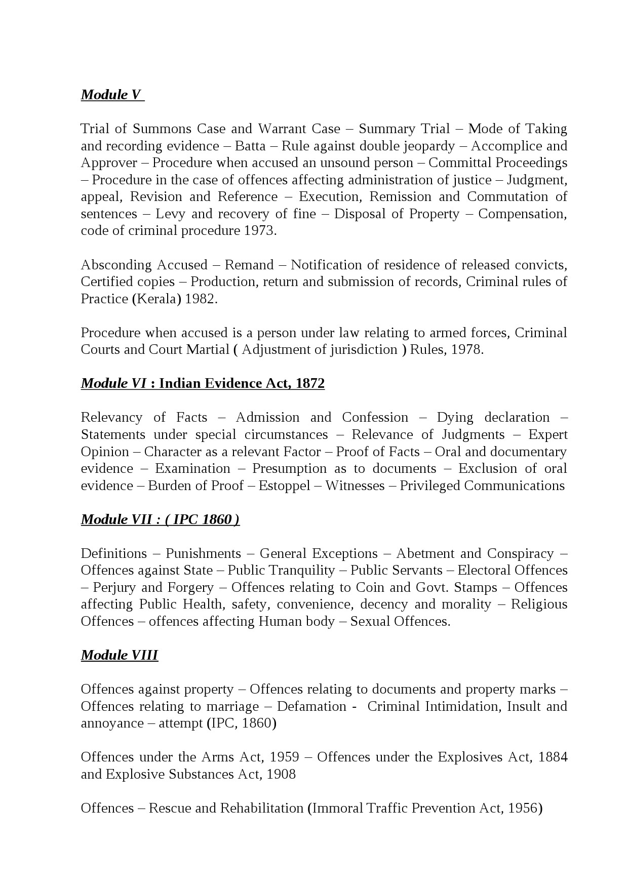 Syllabus for Exams with LLB as Qualification - Notification Image 11