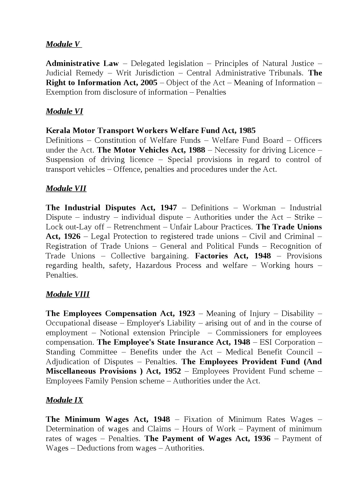 Syllabus for Exams with LLB as Qualification - Notification Image 14