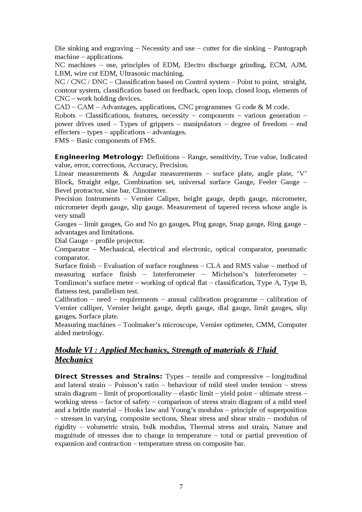 Tool And Die Engineering Lecturer in Polytechnic Exam Syllabus - Notification Image 7