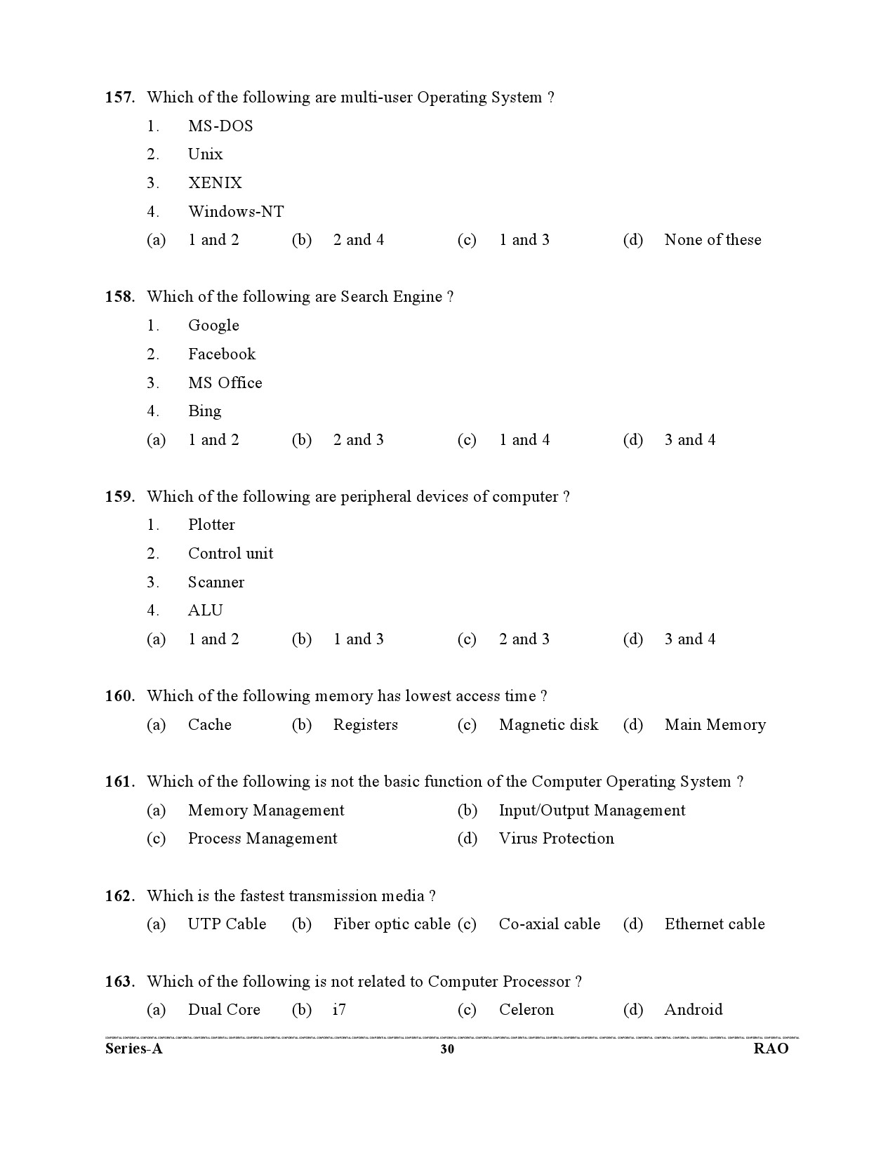 Advocate General Office Review Officer General Knowledge Preliminary 2021 30