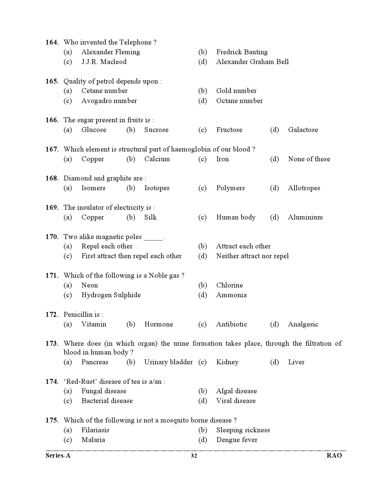 Advocate General Office Review Officer General Knowledge Preliminary 2021 32