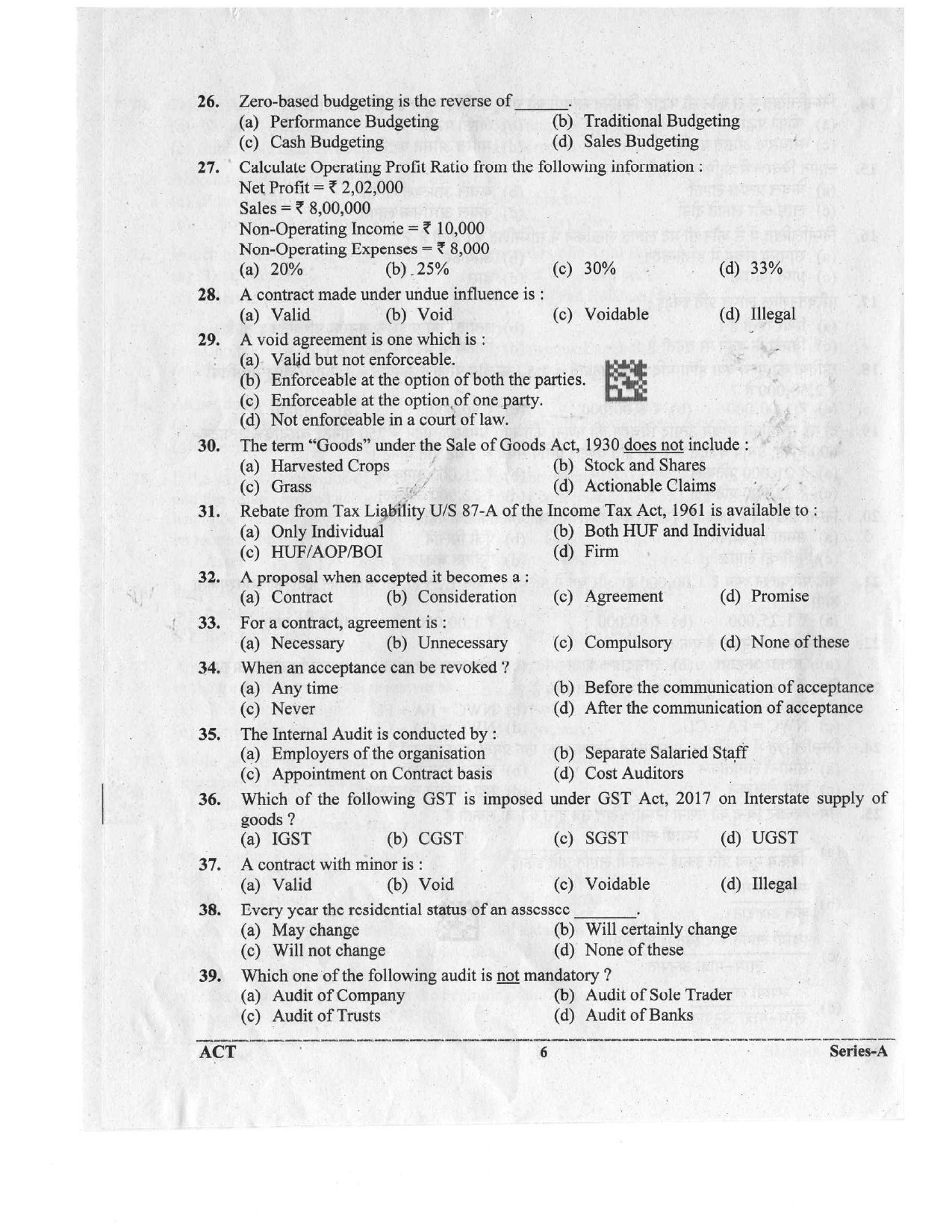 UKPSC Assistant Accountant Examination 2022 5