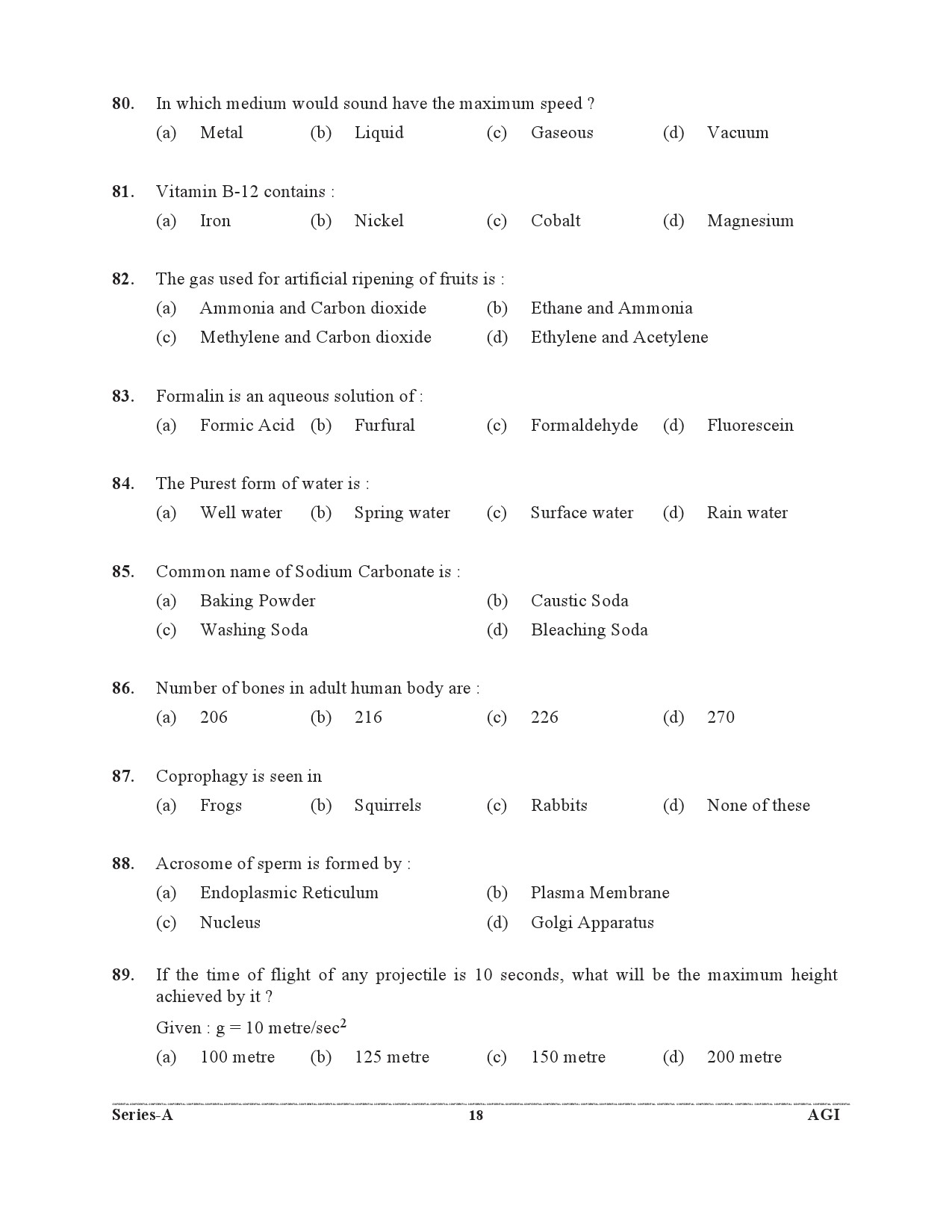 UKPSC Assistant Prosecuting Officer Exam 2021 Paper 1 General Studies Set A Mains 17