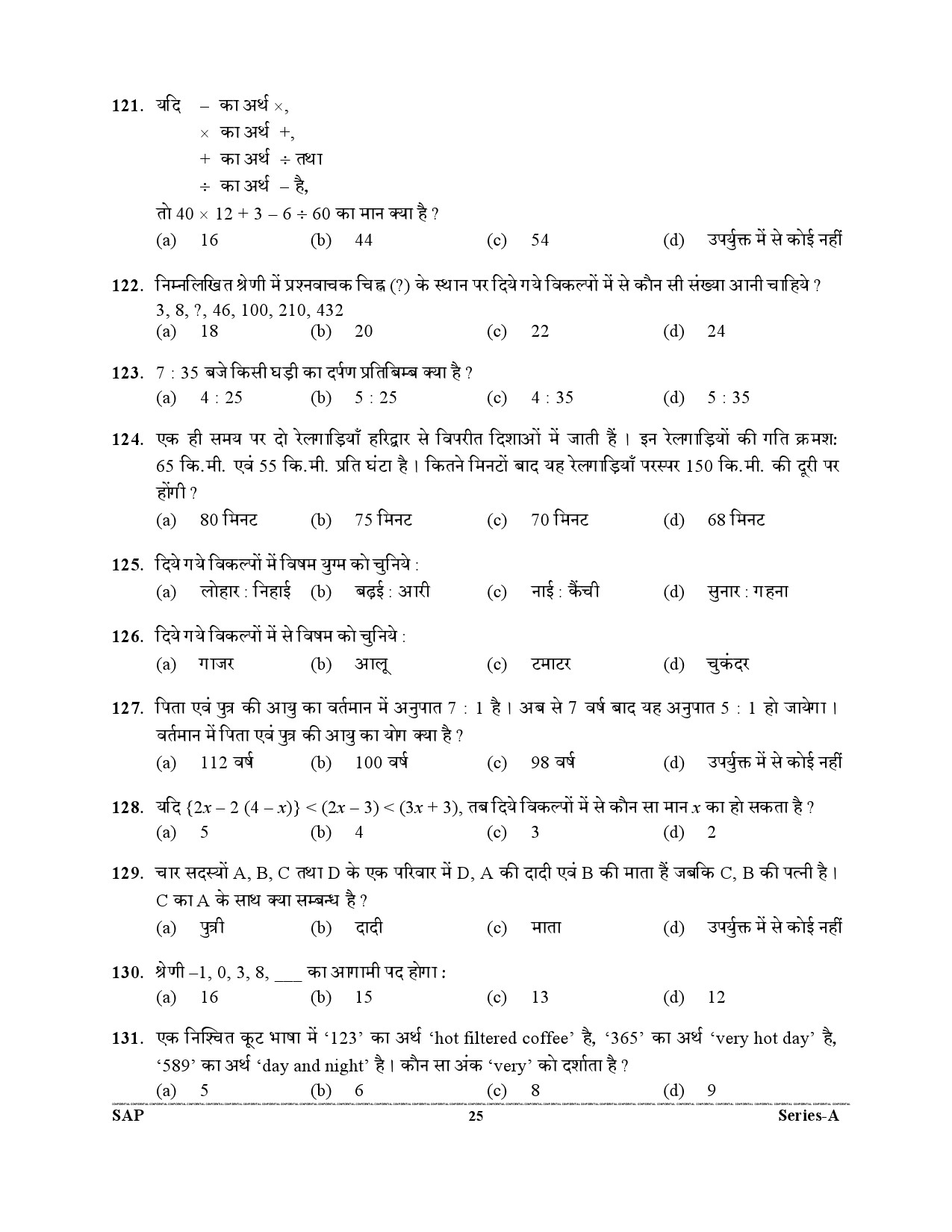 UKPSC Combined State Civil Lower Subordinate Service Preliminary Examination 2021 24