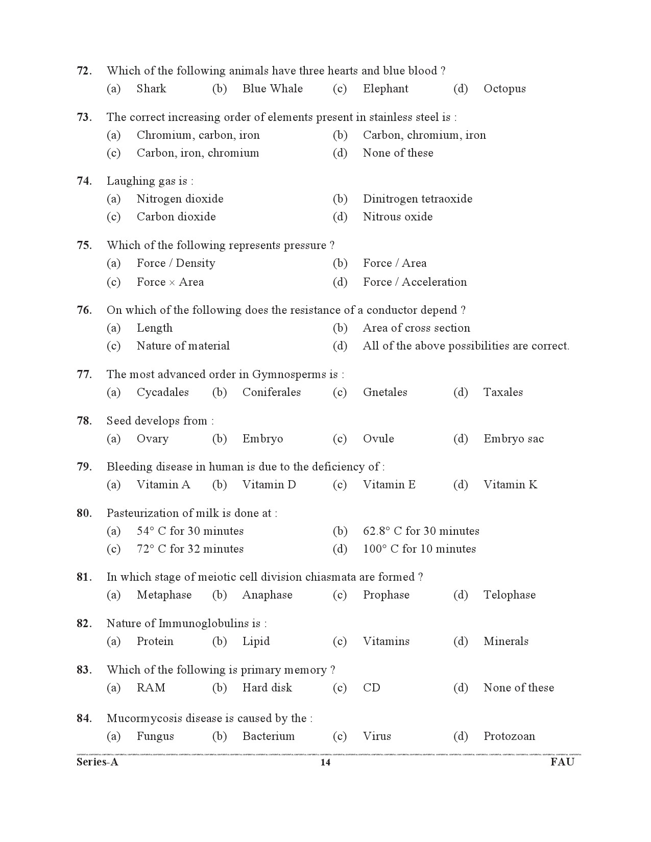 UKPSC Forest Range Officer Preliminary Examination 2021 13