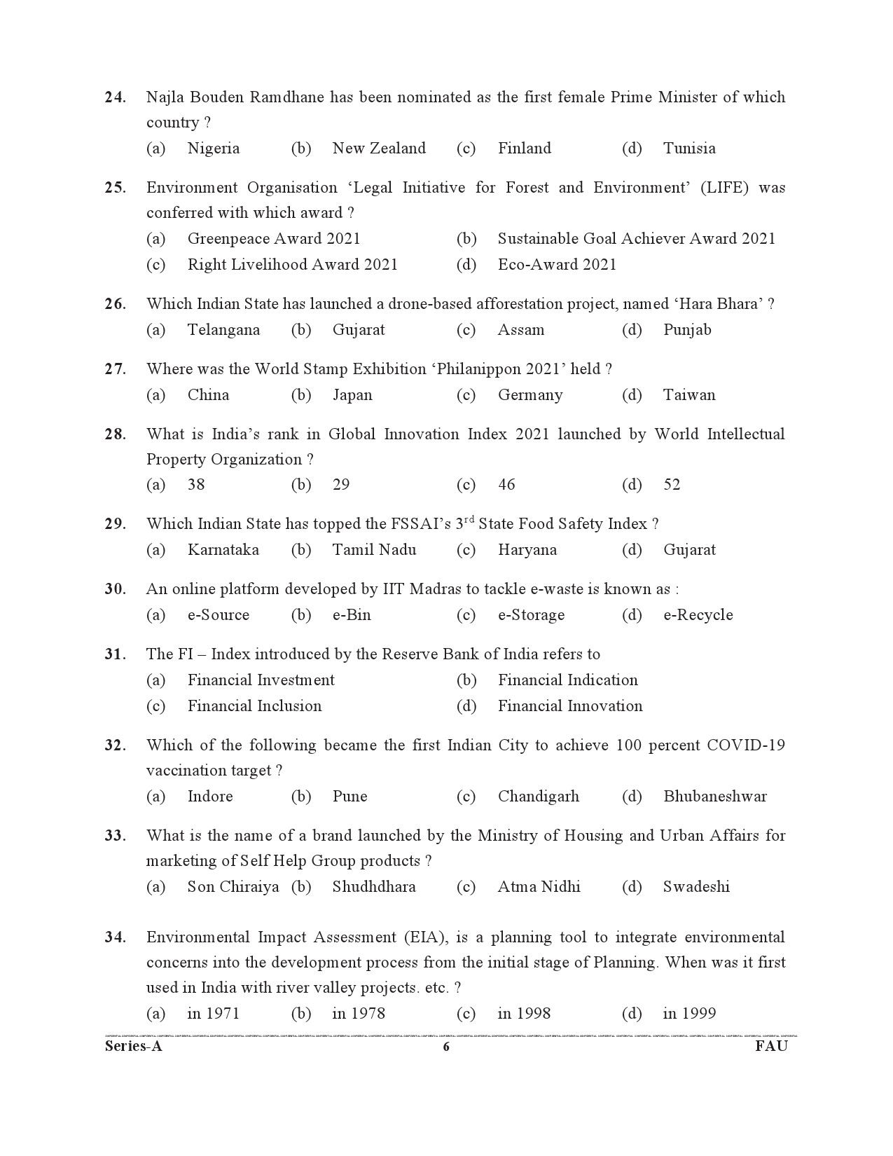 UKPSC Forest Range Officer Preliminary Examination 2021 5