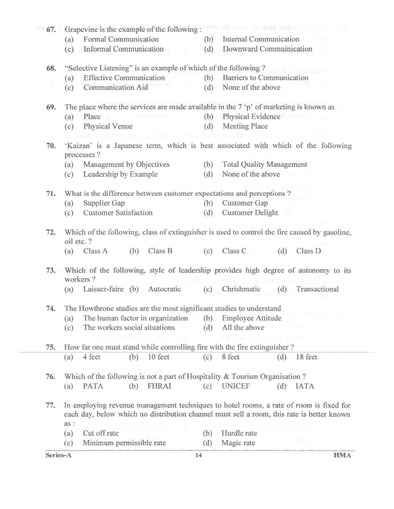 UKPSC Vyawasthapak Examination Question Paper 2021 13