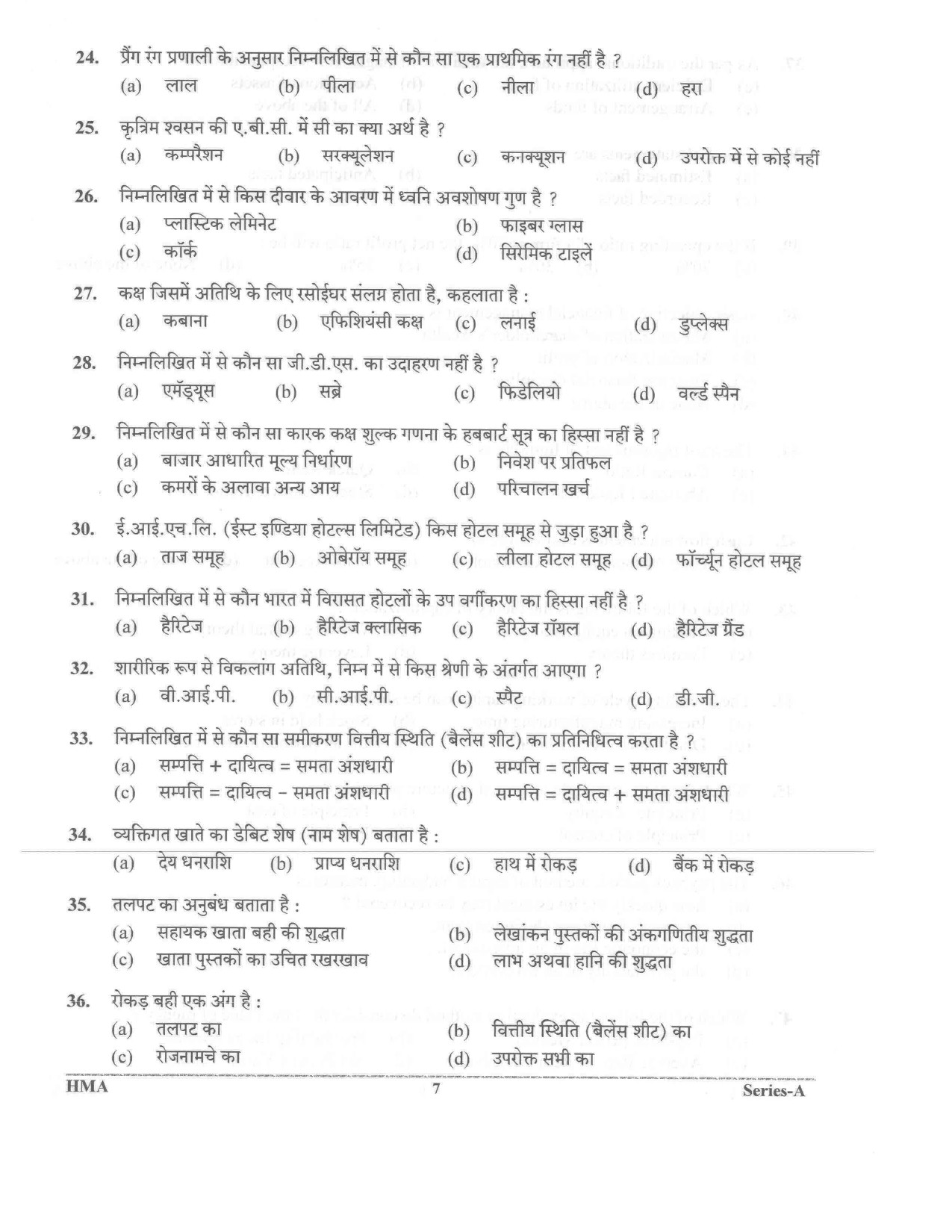 UKPSC Vyawasthapak Examination Question Paper 2021 6