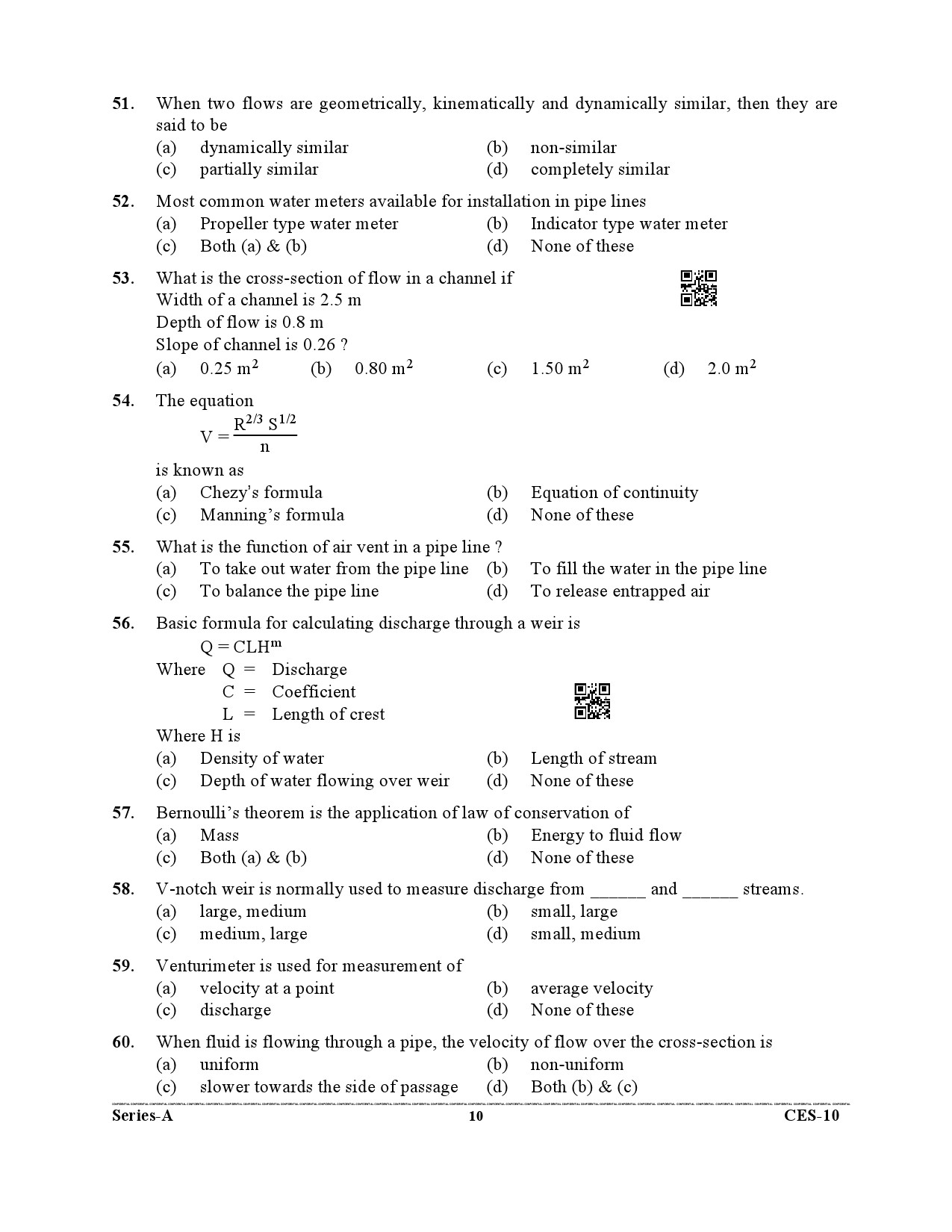 Uttarakhand Combined State Engineering Service Exam 2021 Agriculture Engineering Paper I 10