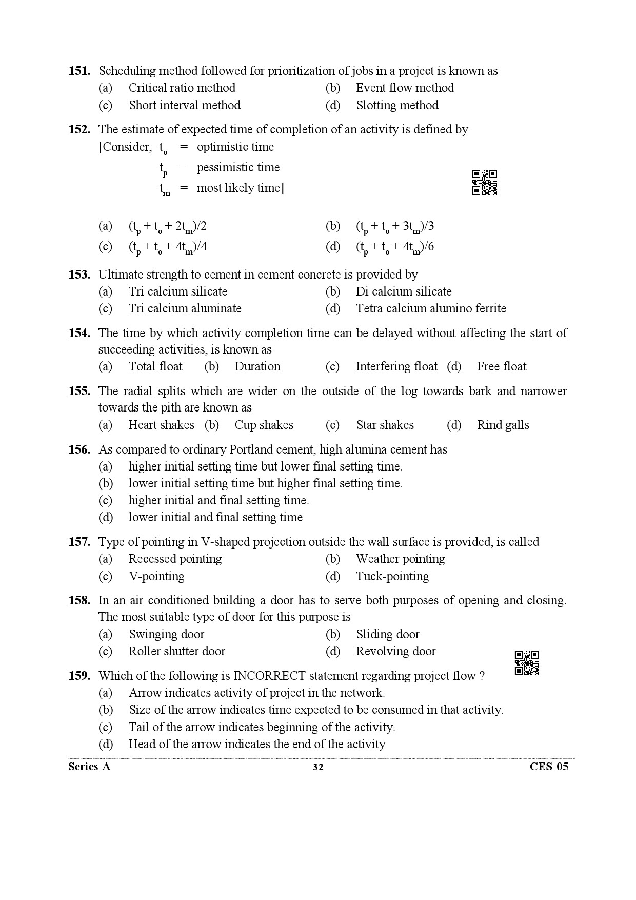 Uttarakhand Combined State Engineering Service Exam 2021 Civil Engineering Paper II 32