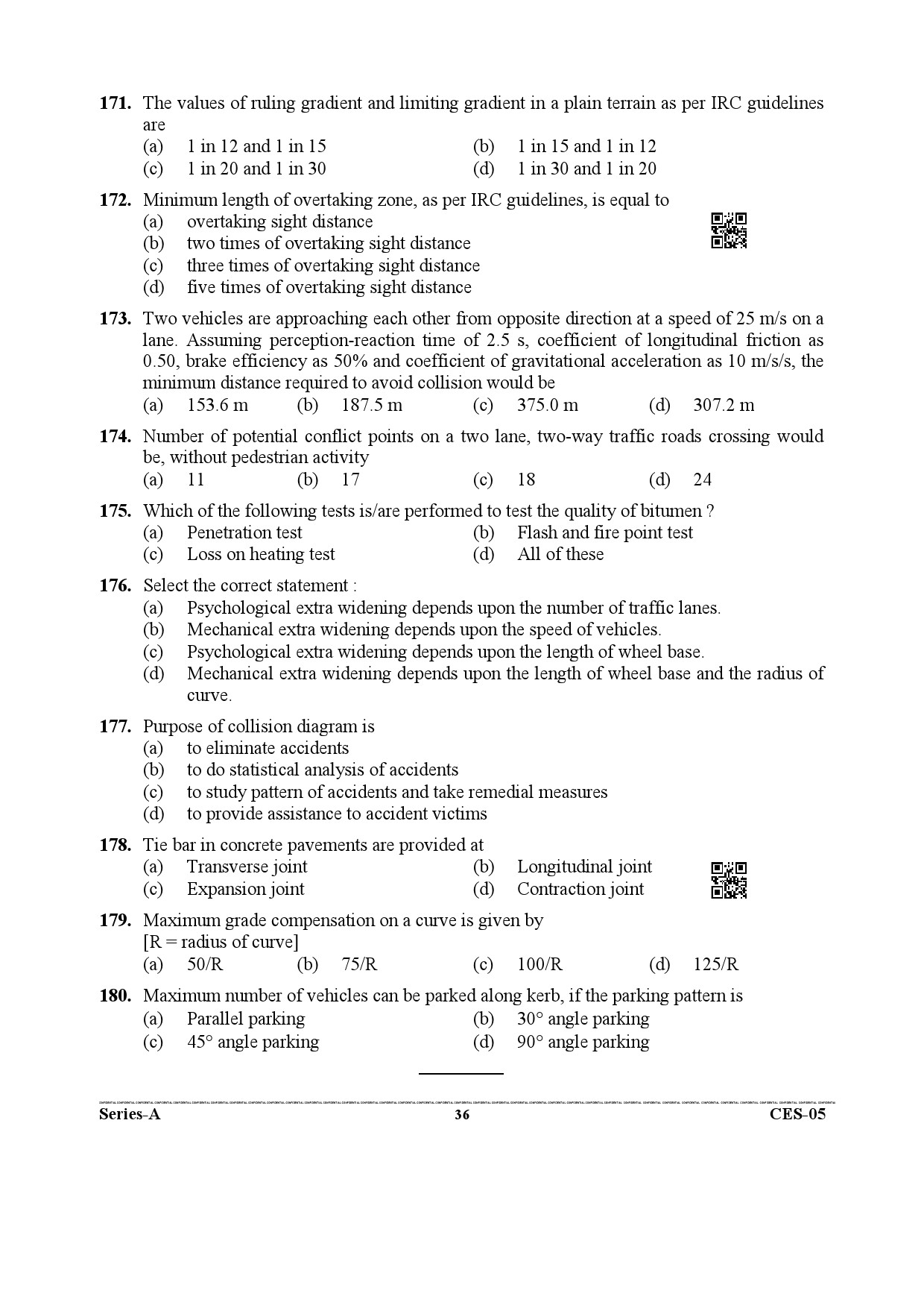 Uttarakhand Combined State Engineering Service Exam 2021 Civil Engineering Paper II 36