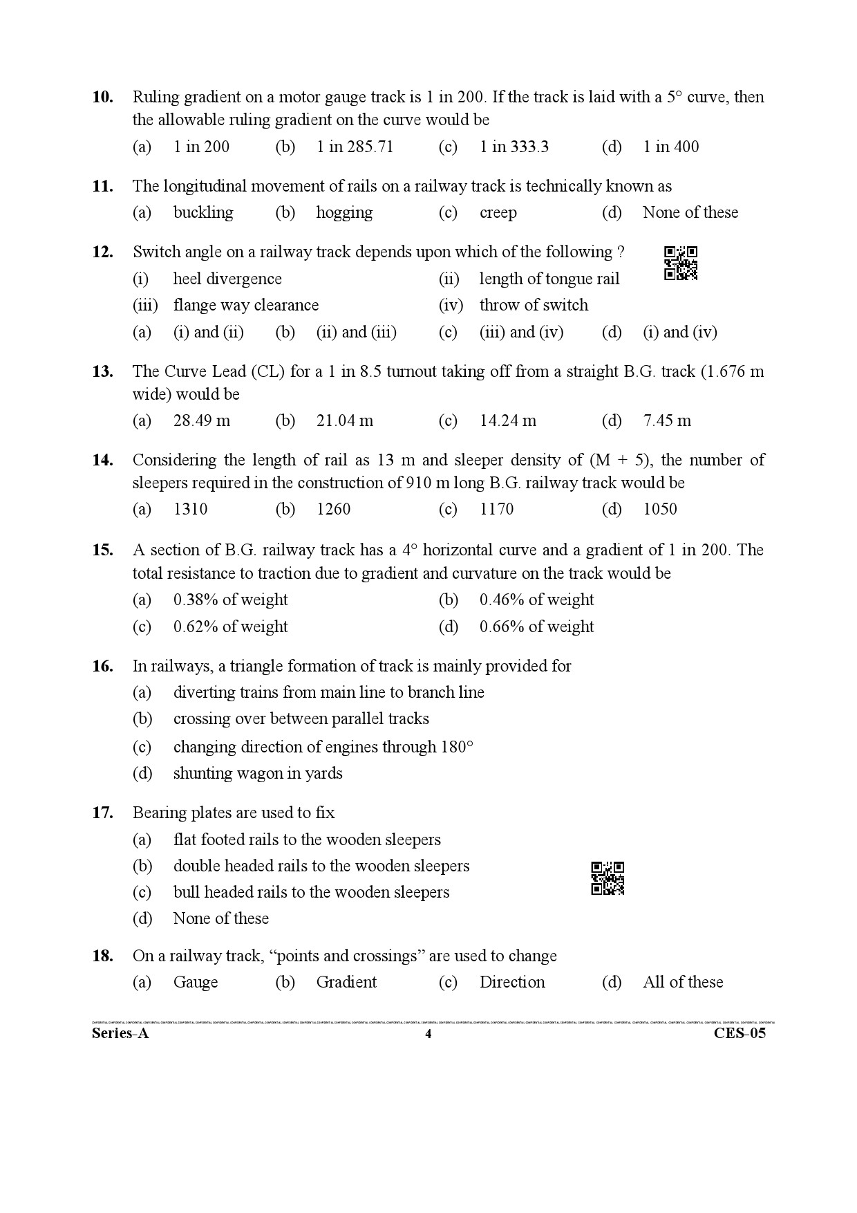 Uttarakhand Combined State Engineering Service Exam 2021 Civil Engineering Paper II 4