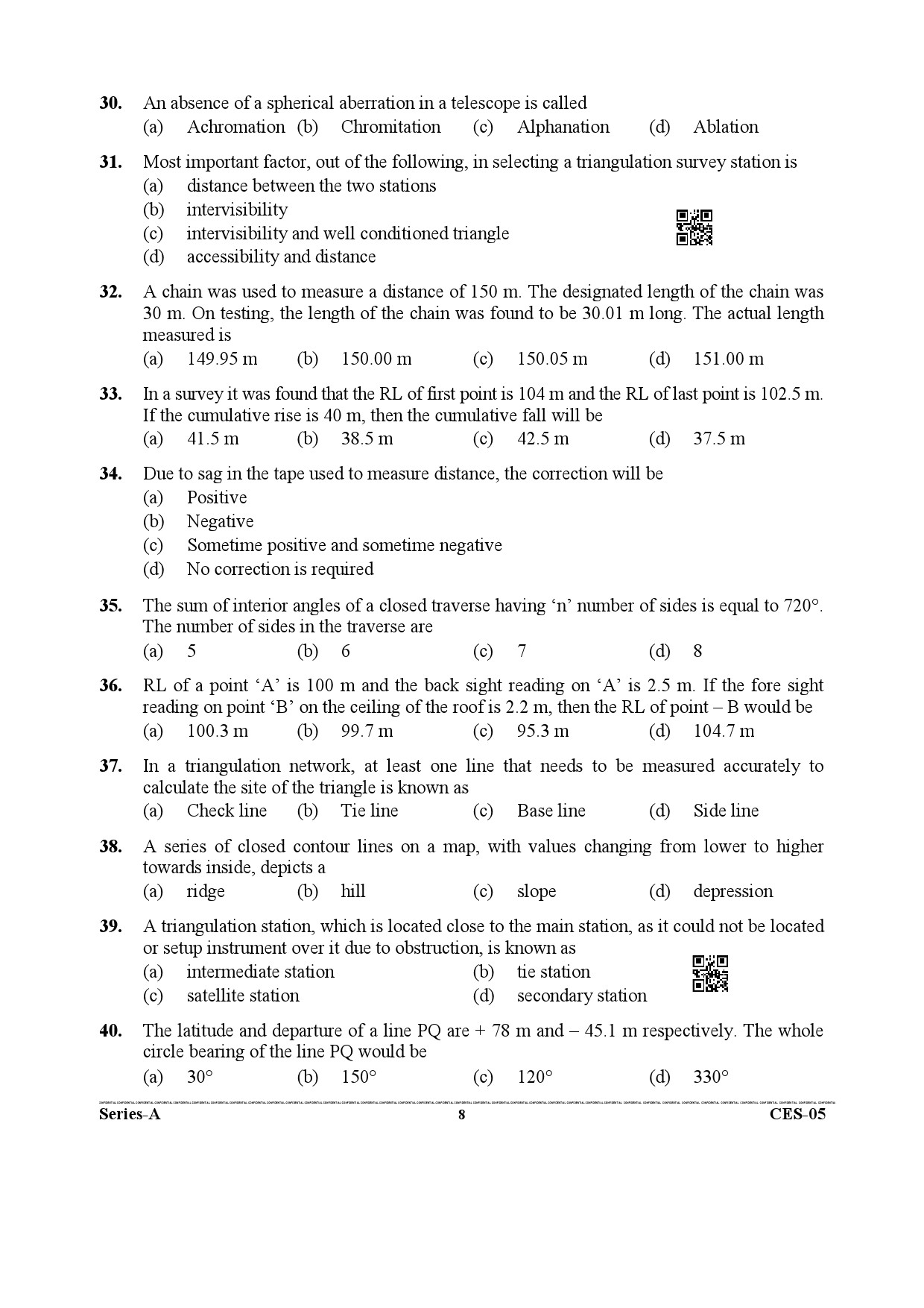 Uttarakhand Combined State Engineering Service Exam 2021 Civil Engineering Paper II 8